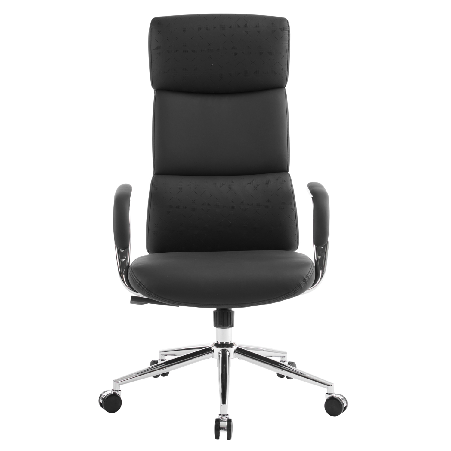 ΚΑΡΕΚΛΑ ΓΡΑΦΕΙΟΥ FB918353.01 ΜΑΥΡΟ PU ΔΕΡΜΑ--ΒΑΣΗ ΧΡΩΜΙΟΥ 66x71x127Υεκ - Image 3