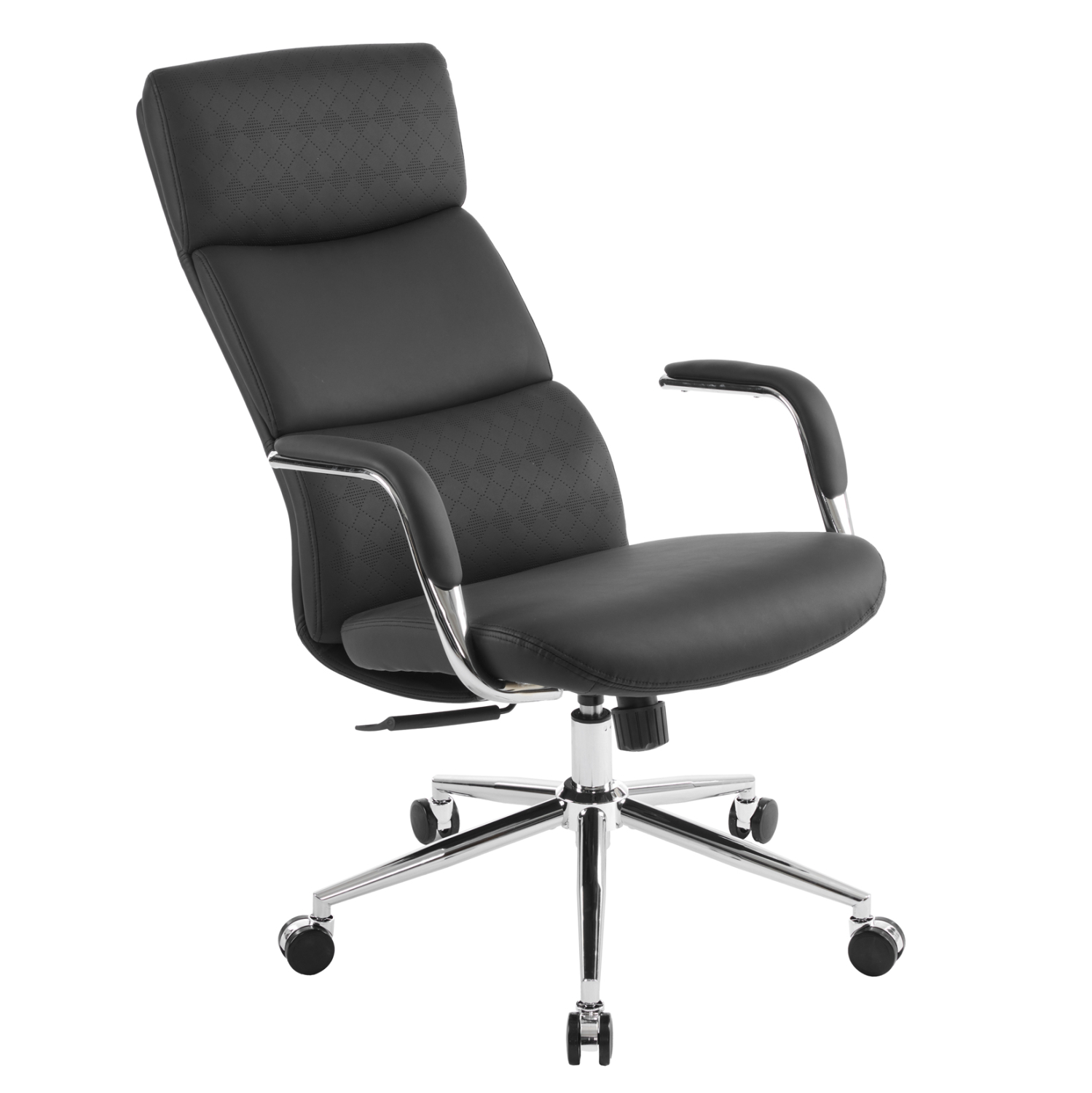 ΚΑΡΕΚΛΑ ΓΡΑΦΕΙΟΥ FB918353.01 ΜΑΥΡΟ PU ΔΕΡΜΑ--ΒΑΣΗ ΧΡΩΜΙΟΥ 66x71x127Υεκ - Image 6