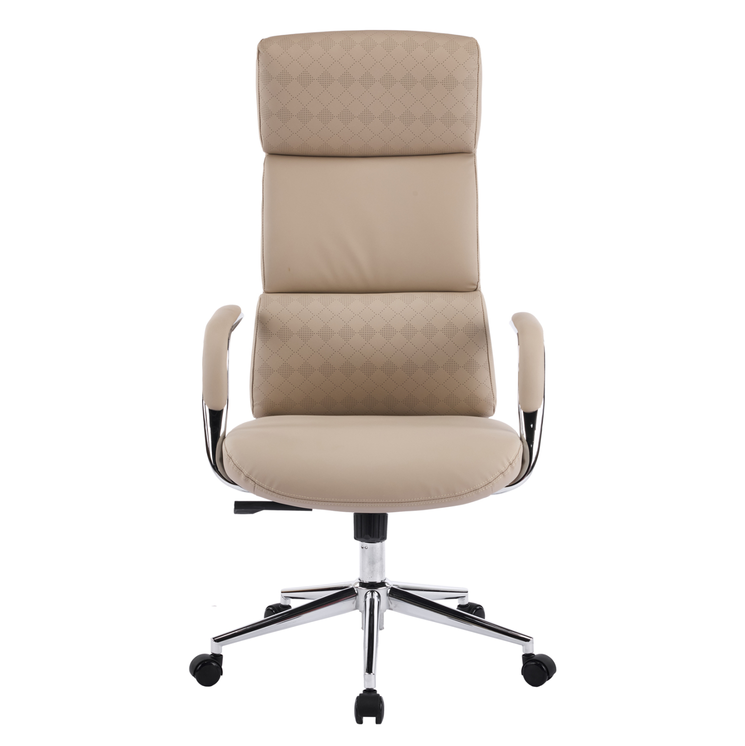 ΚΑΡΕΚΛΑ ΓΡΑΦΕΙΟΥ FB918353.02 ΜΠΕΖ PU ΔΕΡΜΑ--ΒΑΣΗ ΧΡΩΜΙΟΥ 66x71x127Υεκ - Image 3