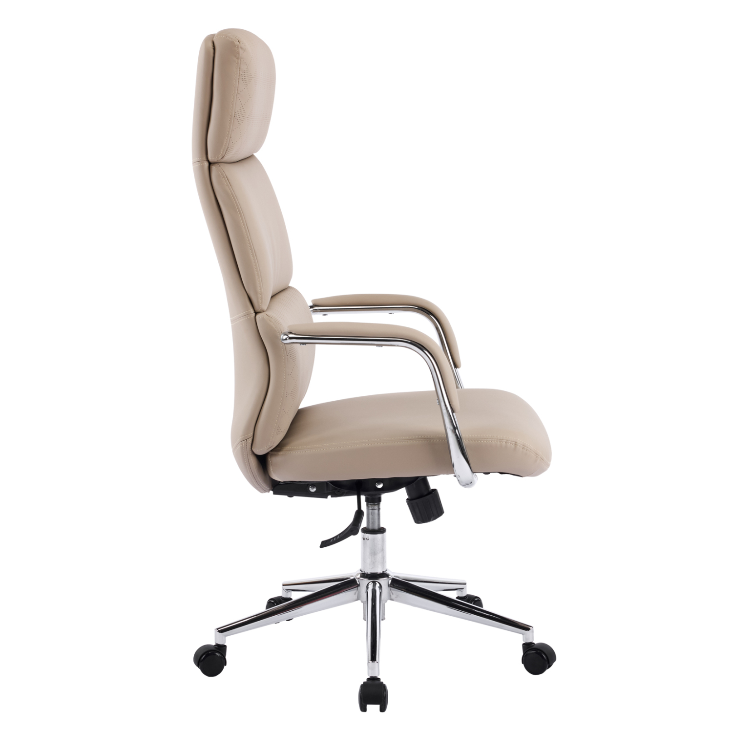 ΚΑΡΕΚΛΑ ΓΡΑΦΕΙΟΥ FB918353.02 ΜΠΕΖ PU ΔΕΡΜΑ--ΒΑΣΗ ΧΡΩΜΙΟΥ 66x71x127Υεκ - Image 4