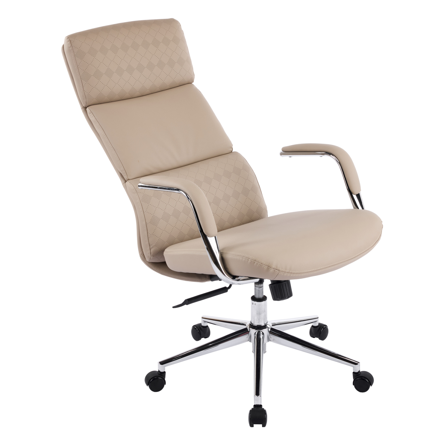 ΚΑΡΕΚΛΑ ΓΡΑΦΕΙΟΥ FB918353.02 ΜΠΕΖ PU ΔΕΡΜΑ--ΒΑΣΗ ΧΡΩΜΙΟΥ 66x71x127Υεκ - Image 7