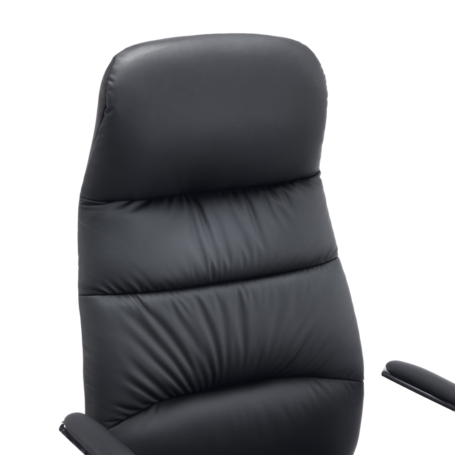 ΚΑΡΕΚΛΑ ΓΡΑΦΕΙΟΥ FB918355.01 ΜΑΥΡΟ PU ΔΕΡΜΑ--ΒΑΣΗ ΧΡΩΜΙΟΥ 67x66x121Υεκ - Image 8