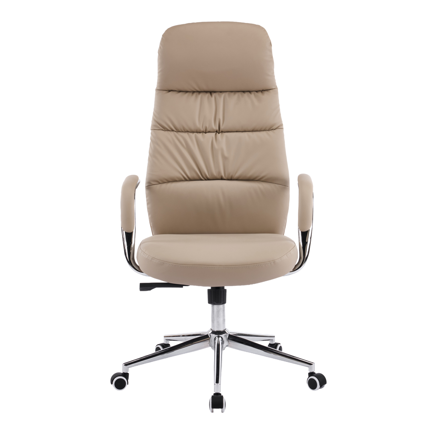 ΚΑΡΕΚΛΑ ΓΡΑΦΕΙΟΥ FB918355.02 ΜΠΕΖ PU ΔΕΡΜΑ--ΒΑΣΗ ΧΡΩΜΙΟΥ 67x66x121Υεκ - Image 3