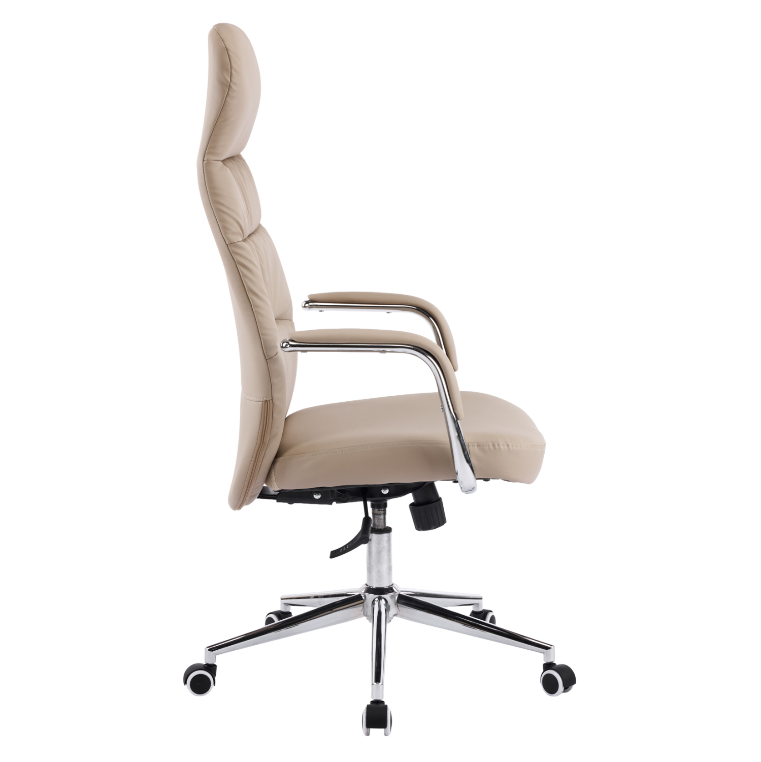 ΚΑΡΕΚΛΑ ΓΡΑΦΕΙΟΥ FB918355.02 ΜΠΕΖ PU ΔΕΡΜΑ--ΒΑΣΗ ΧΡΩΜΙΟΥ 67x66x121Υεκ - Image 4