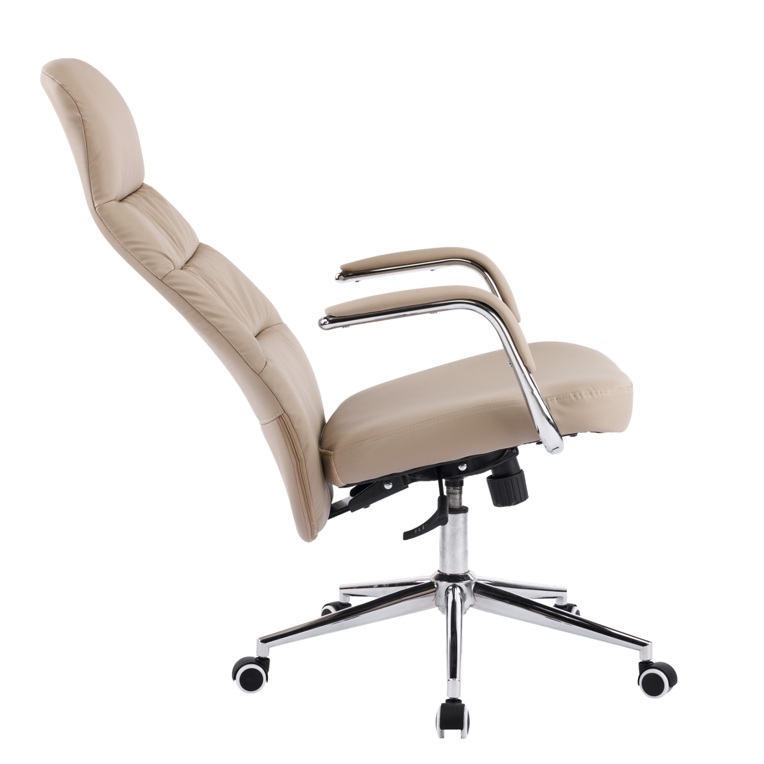 ΚΑΡΕΚΛΑ ΓΡΑΦΕΙΟΥ FB918355.02 ΜΠΕΖ PU ΔΕΡΜΑ--ΒΑΣΗ ΧΡΩΜΙΟΥ 67x66x121Υεκ - Image 8