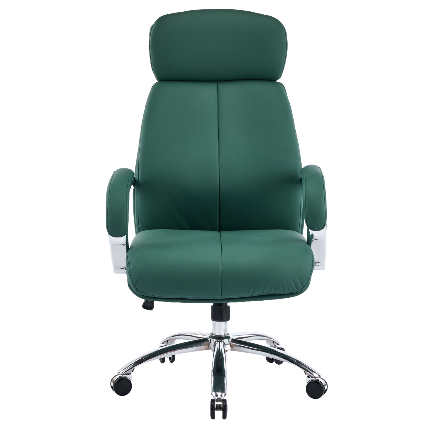 ΚΑΡΕΚΛΑ ΓΡΑΦΕΙΟΥ FB918357.07 ΠΡΑΣΙΝΟ PU ΔΕΡΜΑ--ΒΑΣΗ ΧΡΩΜΙΟΥ 66x74x128Υεκ - Image 3