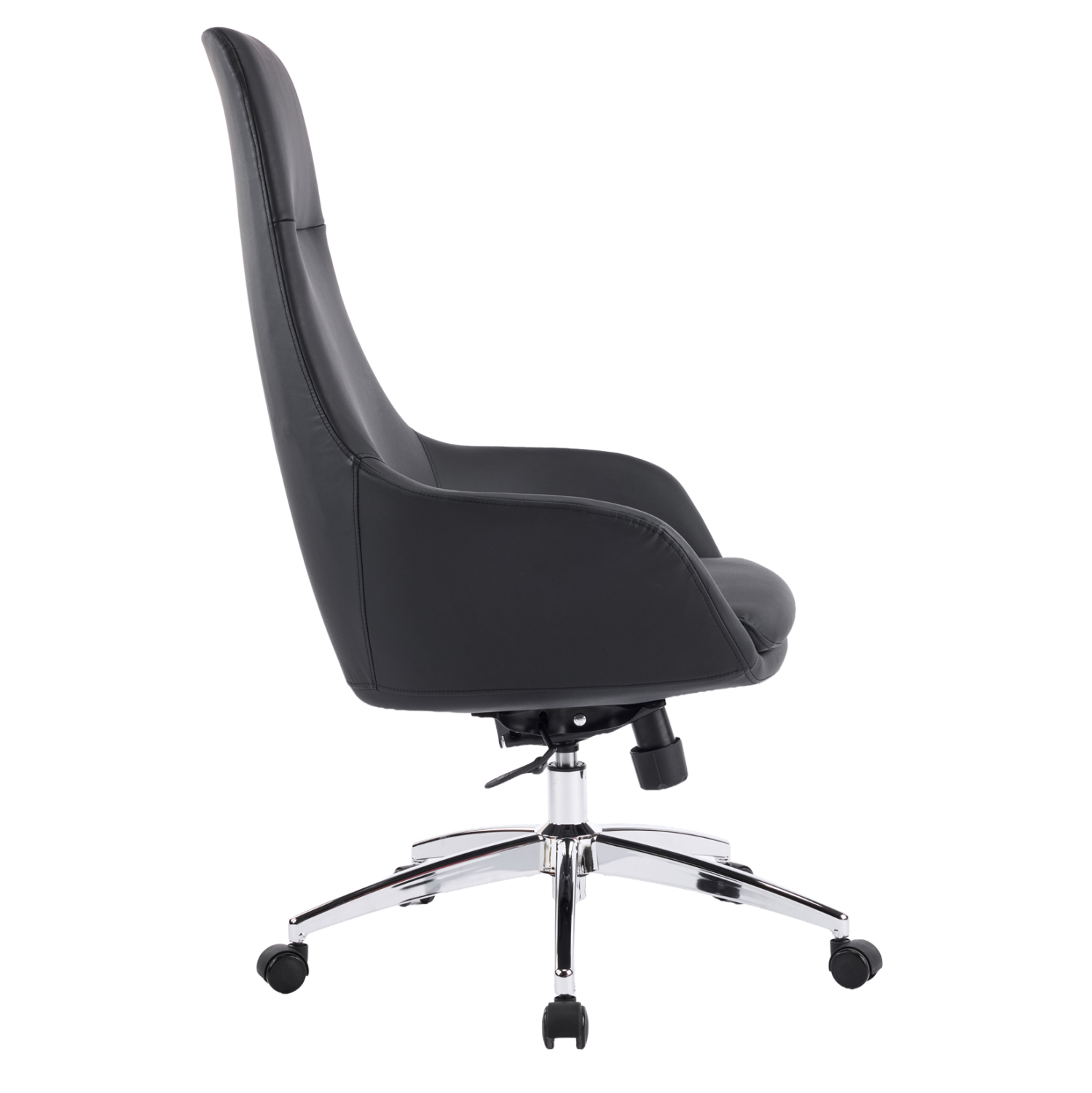 ΚΑΡΕΚΛΑ ΓΡΑΦΕΙΟΥ FB918359.01 ΜΑΥΡΟ PU ΔΕΡΜΑ--ΒΑΣΗ ΧΡΩΜΙΟΥ 67x67x126Υεκ - Image 4