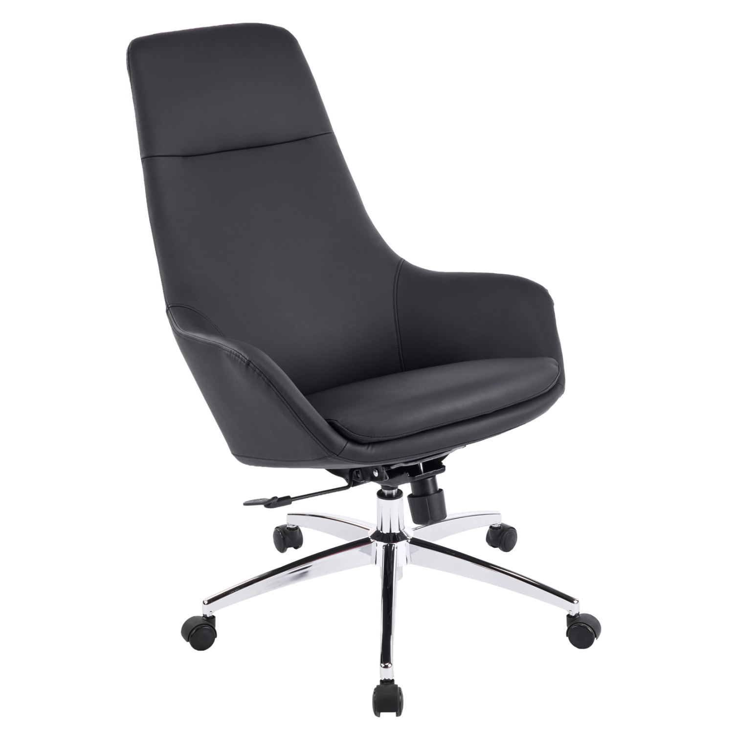 ΚΑΡΕΚΛΑ ΓΡΑΦΕΙΟΥ FB918359.01 ΜΑΥΡΟ PU ΔΕΡΜΑ--ΒΑΣΗ ΧΡΩΜΙΟΥ 67x67x126Υεκ - Image 7