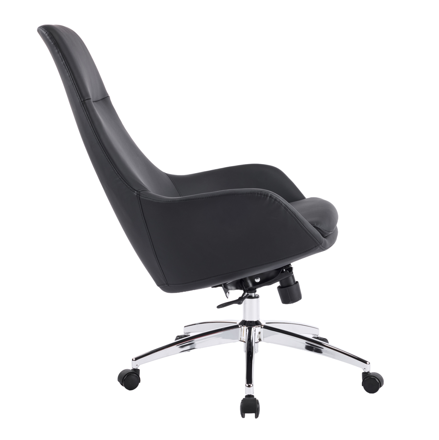 ΚΑΡΕΚΛΑ ΓΡΑΦΕΙΟΥ FB918359.01 ΜΑΥΡΟ PU ΔΕΡΜΑ--ΒΑΣΗ ΧΡΩΜΙΟΥ 67x67x126Υεκ - Image 8