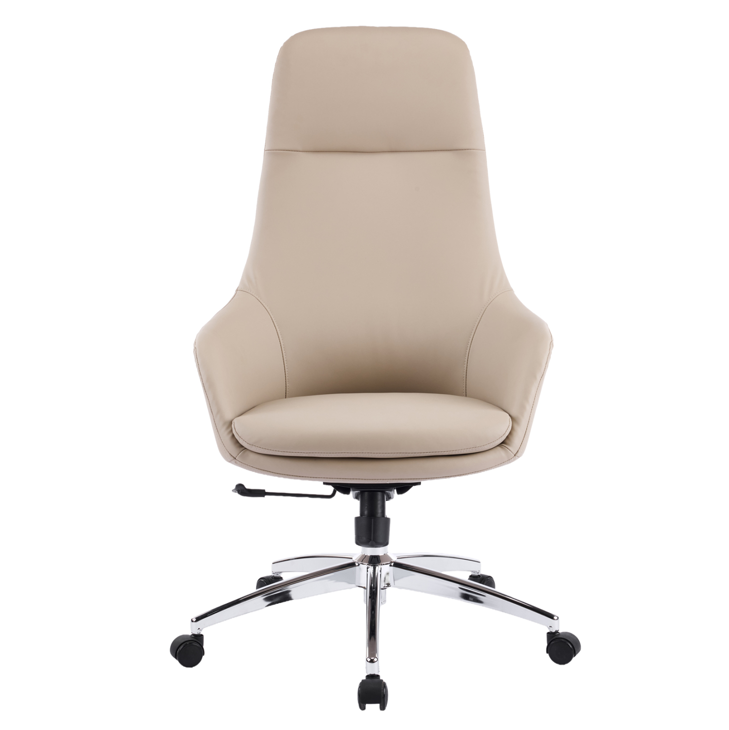 ΚΑΡΕΚΛΑ ΓΡΑΦΕΙΟΥ FB918359.02 ΜΠΕΖ PU ΔΕΡΜΑ--ΒΑΣΗ ΧΡΩΜΙΟΥ 67x67x126Υεκ - Image 3