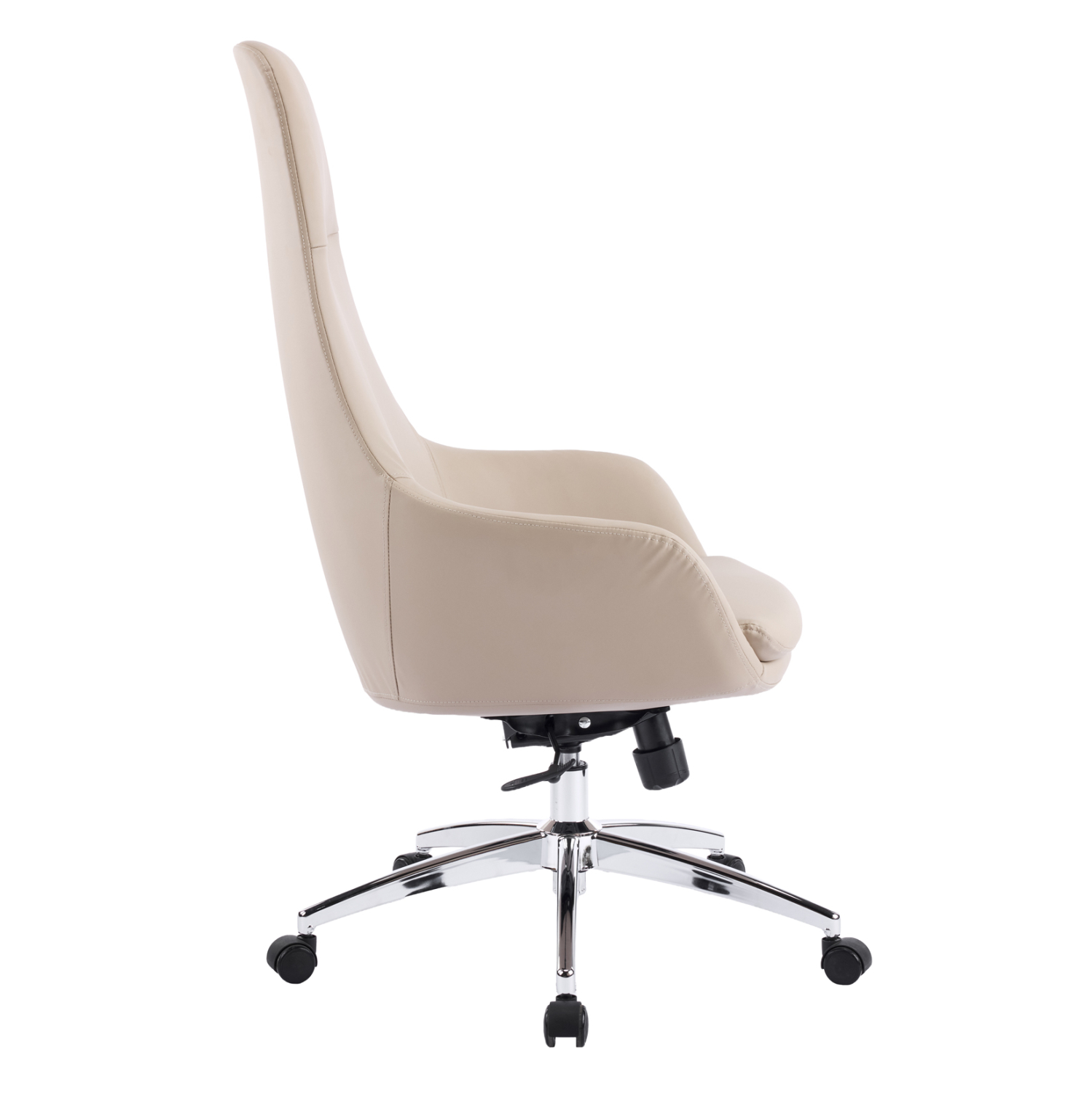 ΚΑΡΕΚΛΑ ΓΡΑΦΕΙΟΥ FB918359.02 ΜΠΕΖ PU ΔΕΡΜΑ--ΒΑΣΗ ΧΡΩΜΙΟΥ 67x67x126Υεκ - Image 4