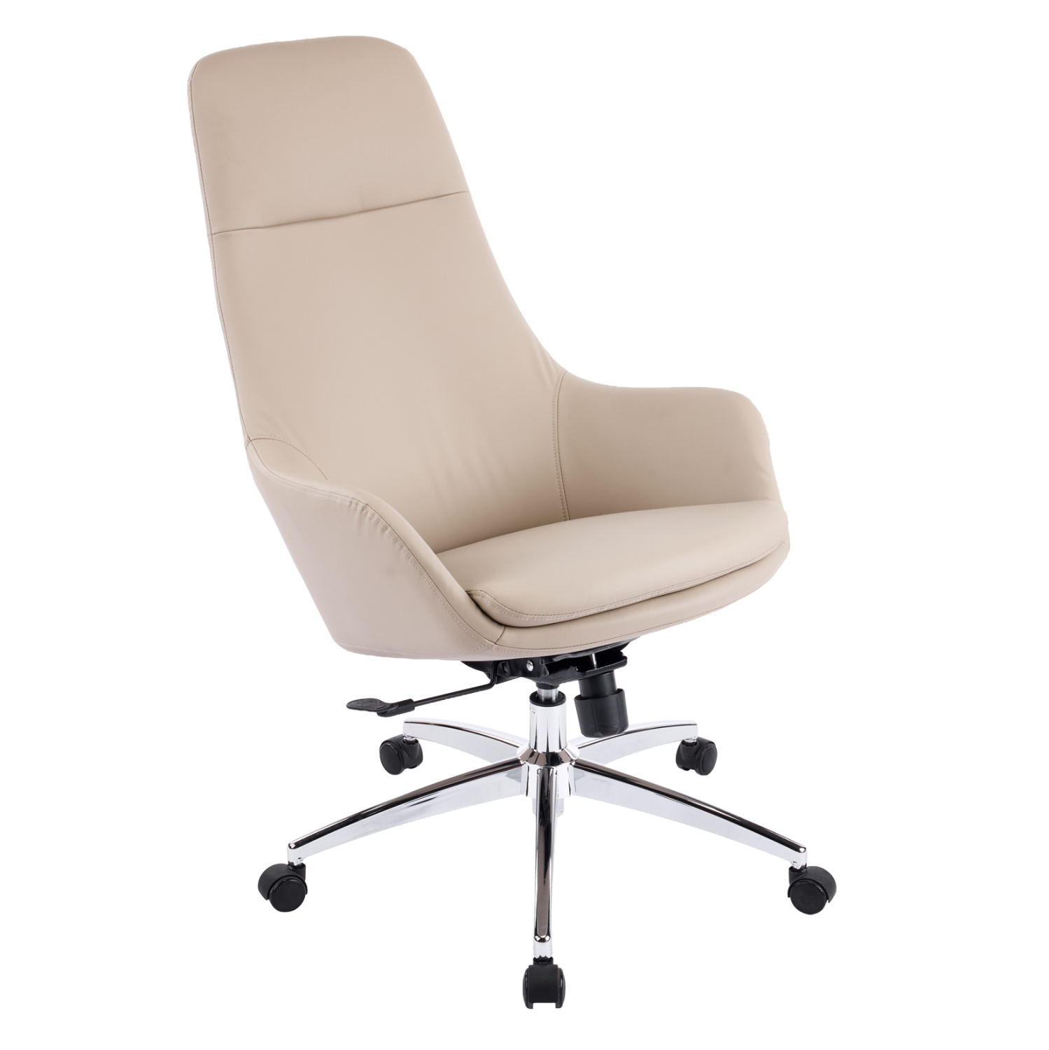 ΚΑΡΕΚΛΑ ΓΡΑΦΕΙΟΥ FB918359.02 ΜΠΕΖ PU ΔΕΡΜΑ--ΒΑΣΗ ΧΡΩΜΙΟΥ 67x67x126Υεκ - Image 7