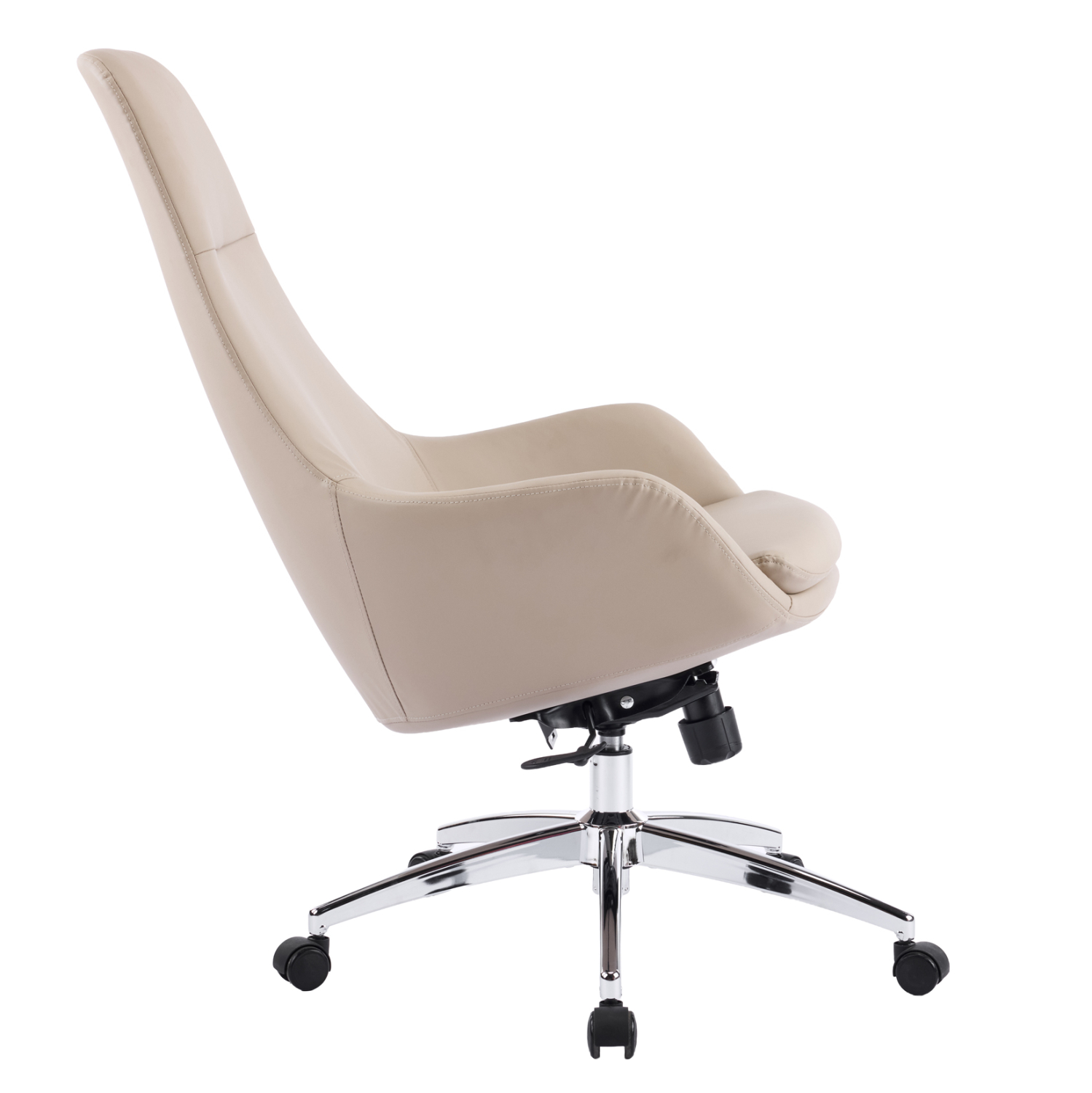 ΚΑΡΕΚΛΑ ΓΡΑΦΕΙΟΥ FB918359.02 ΜΠΕΖ PU ΔΕΡΜΑ--ΒΑΣΗ ΧΡΩΜΙΟΥ 67x67x126Υεκ - Image 8