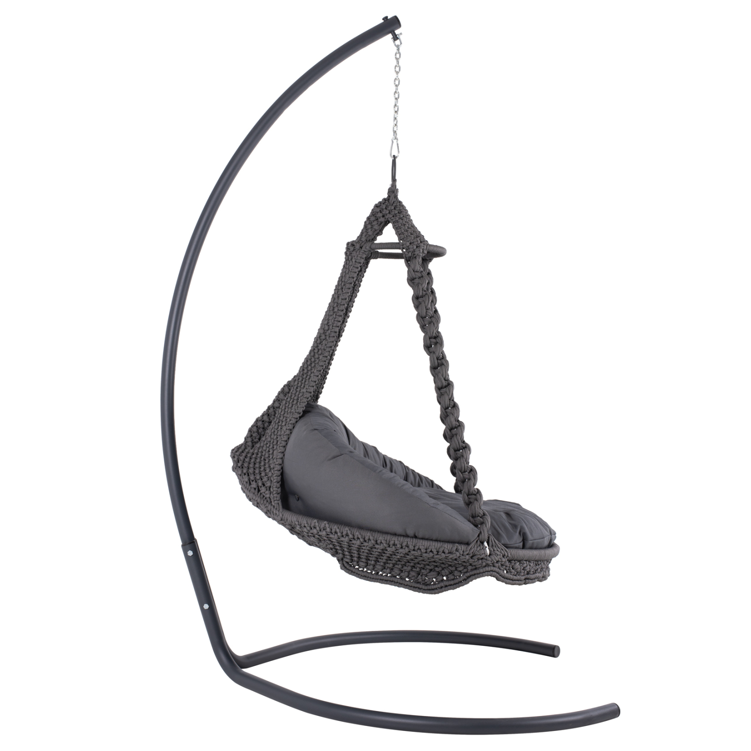 ΚΡΕΜΑΣΤΗ ΦΩΛΙΑ ΜΑΚΡΑΜΕ-ΜΕΤΑΛΛΟ ΑΝΘΡΑΚΙ FB95922.10 123x113x145Υεκ. - Image 3