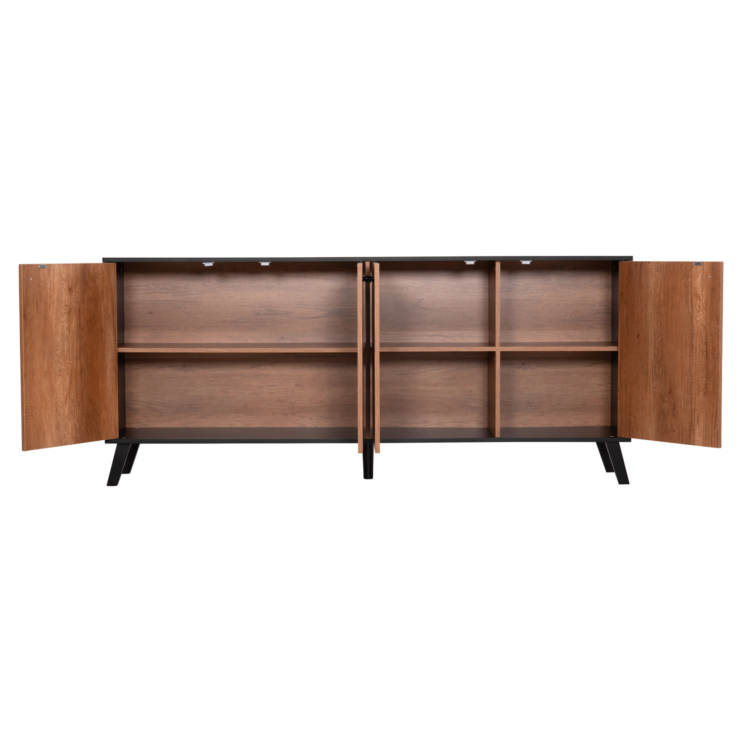 ΜΠΟΥΦΕΣ ΜΕΛΑΜΙΝΗΣ FB99446.11 ΜΑΥΡΟ-ΦΥΣΙΚΟ 180x40x78.6Υεκ. - Image 7