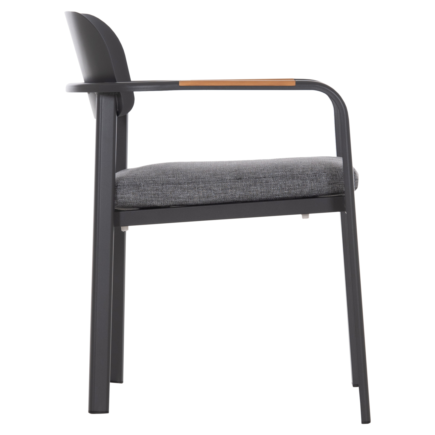 ΠΟΛΥΘΡΟΝΑ ΤΡΑΠΕΖΑΡΙΑΣ FB96414.01 ΓΚΡΙ ΑΛΟΥΜΙΝΙΟ-OLEFIN--ΞΥΛΟ TEAK 56x62x78Υεκ. - Image 4