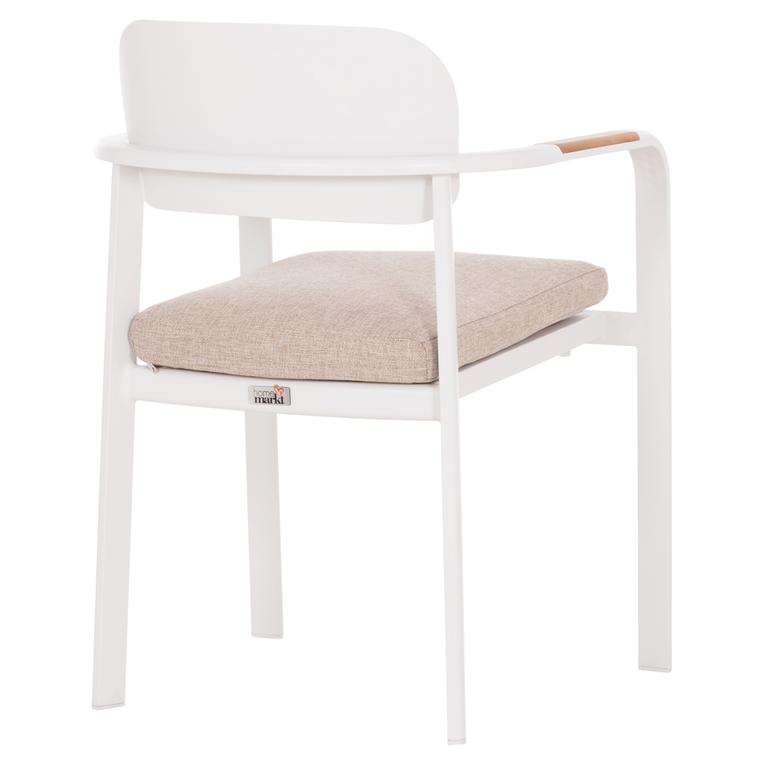 ΠΟΛΥΘΡΟΝΑ ΤΡΑΠΕΖΑΡΙΑΣ FB96414.02 ΛΕΥΚΟ ΑΛΟΥΜΙΝΙΟ-ΜΠΕΖ OLEFIN--TEAK 56x62x78Υεκ - Image 5