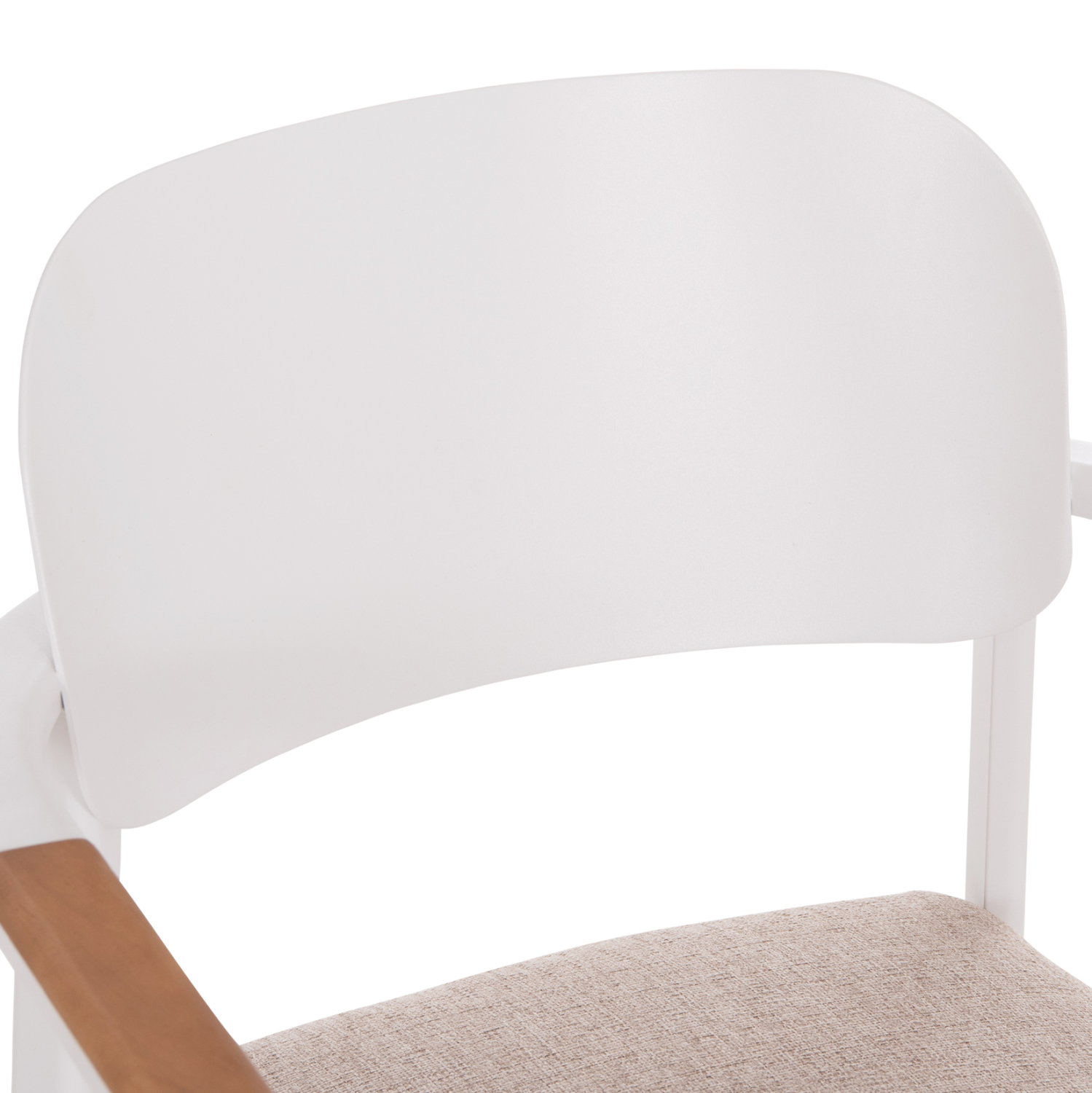 ΠΟΛΥΘΡΟΝΑ ΤΡΑΠΕΖΑΡΙΑΣ FB96414.02 ΛΕΥΚΟ ΑΛΟΥΜΙΝΙΟ-ΜΠΕΖ OLEFIN--TEAK 56x62x78Υεκ - Image 7