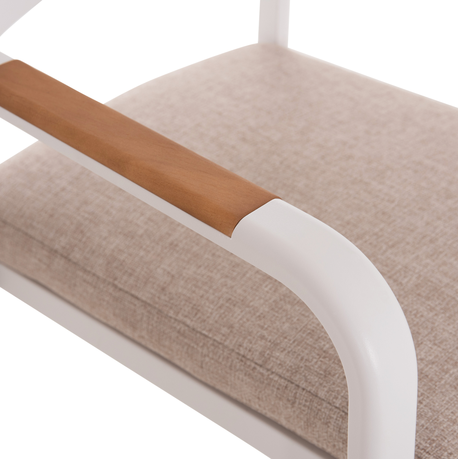 ΠΟΛΥΘΡΟΝΑ ΤΡΑΠΕΖΑΡΙΑΣ FB96414.02 ΛΕΥΚΟ ΑΛΟΥΜΙΝΙΟ-ΜΠΕΖ OLEFIN--TEAK 56x62x78Υεκ - Image 9