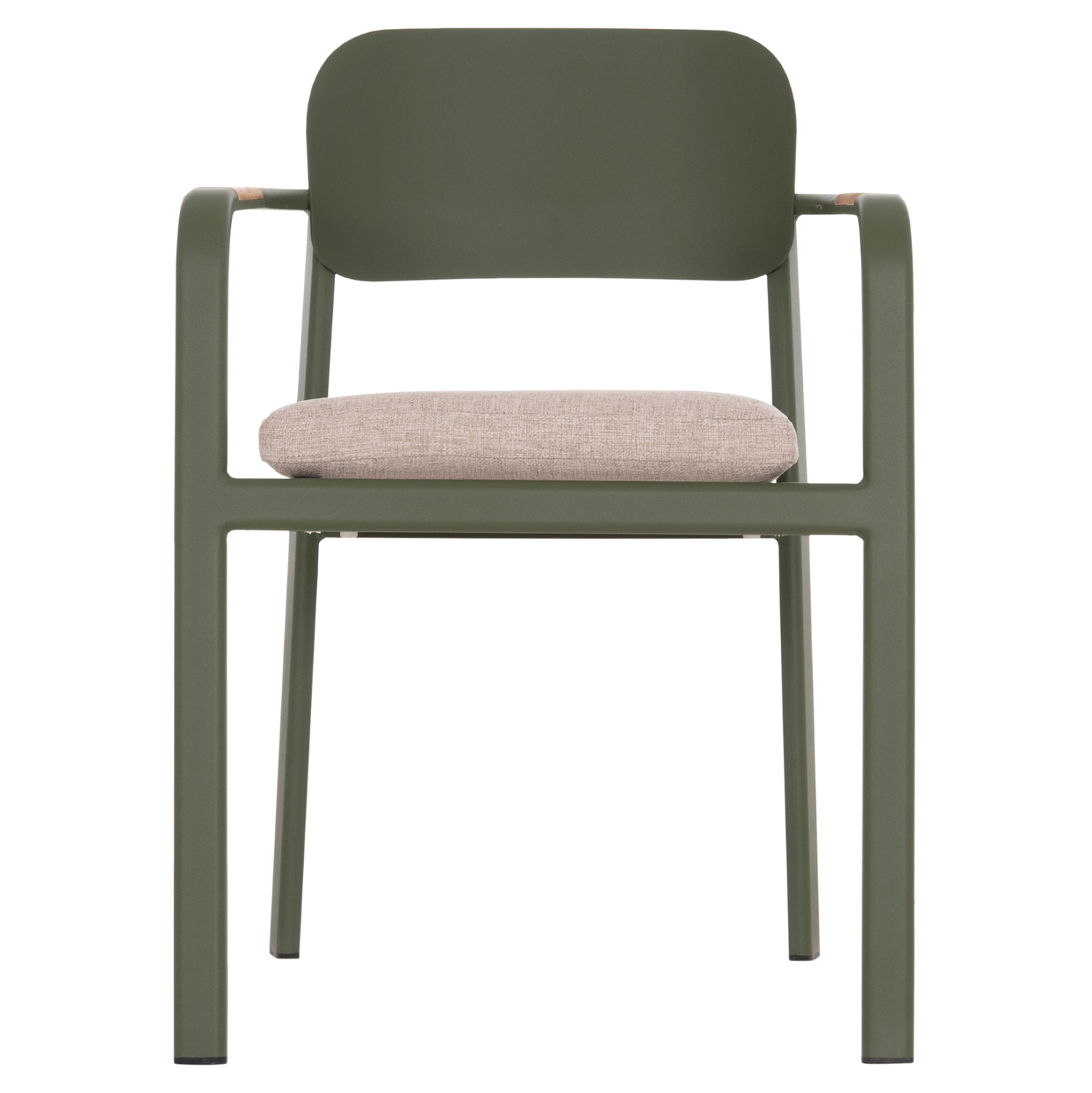 ΠΟΛΥΘΡΟΝΑ ΤΡΑΠΕΖΑΡΙΑΣ FB96414.06 ΠΡΑΣΙΝΟ ΑΛΟΥΜΙΝΙΟ-ΜΠΕΖ OLEFIN--TEAK 56x62x78Υεκ - Image 3