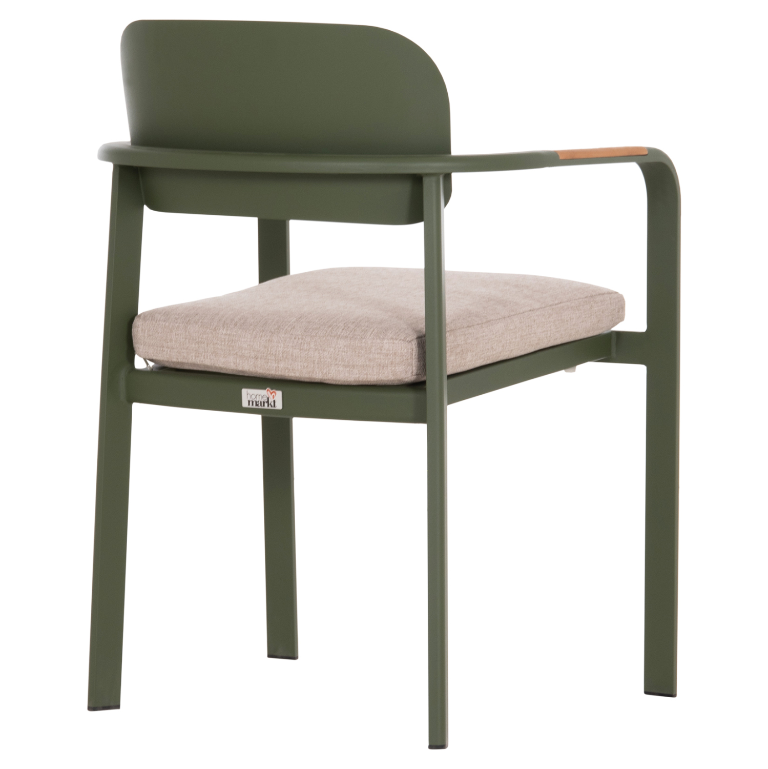 ΠΟΛΥΘΡΟΝΑ ΤΡΑΠΕΖΑΡΙΑΣ FB96414.06 ΠΡΑΣΙΝΟ ΑΛΟΥΜΙΝΙΟ-ΜΠΕΖ OLEFIN--TEAK 56x62x78Υεκ - Image 5