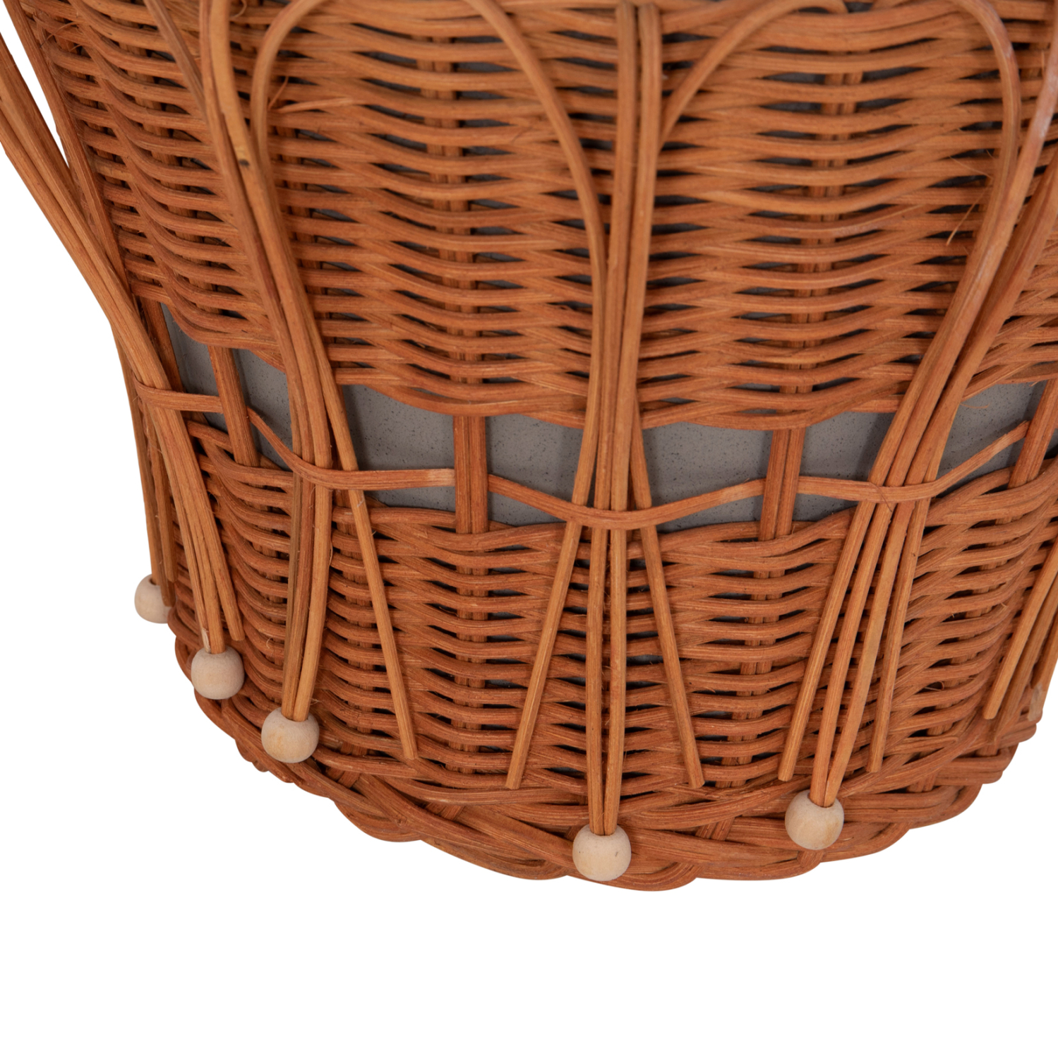 ΤΡΑΠΕΖΙ ΒΟΗΘΗΤΙΚΟ FB918164.03S FIBER CEMENT ΓΚΡΙ-ΦΥΣΙΚΟ RATTAN--Φ42x36Υεκ - Image 8