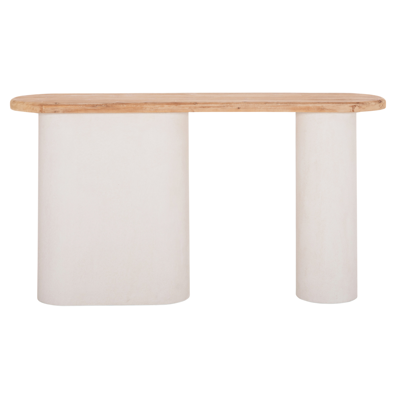 ΚΟΝΣΟΛΑ FB918338 ΤΟΠ ΞΥΛΟ ΕΛΑΤΟΥ-ΒΑΣΗ ΥΠΟΛΕΥΚΟ MDF 150x35x82Υεκ. - Image 3