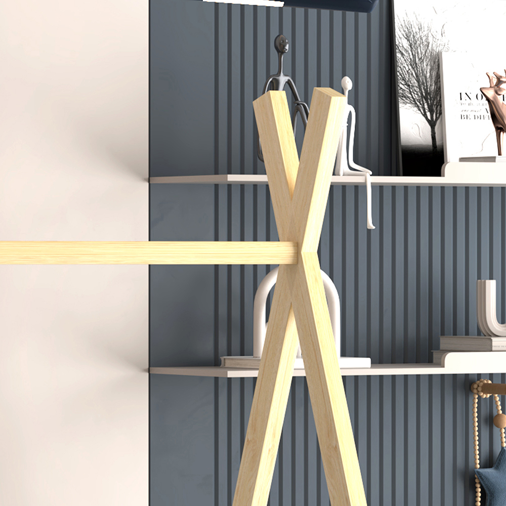 ΚΡΕΒΑΤΙ ΠΑΙΔΙΚΟ ΜΕ ΚΑΓΚΕΛΑ FB9739.03 τ.MONTESSORI ΠΕΥΚΟ ΦΥΣΙΚΟ-ΛΕΥΚΟ--190x90εκ - Image 6