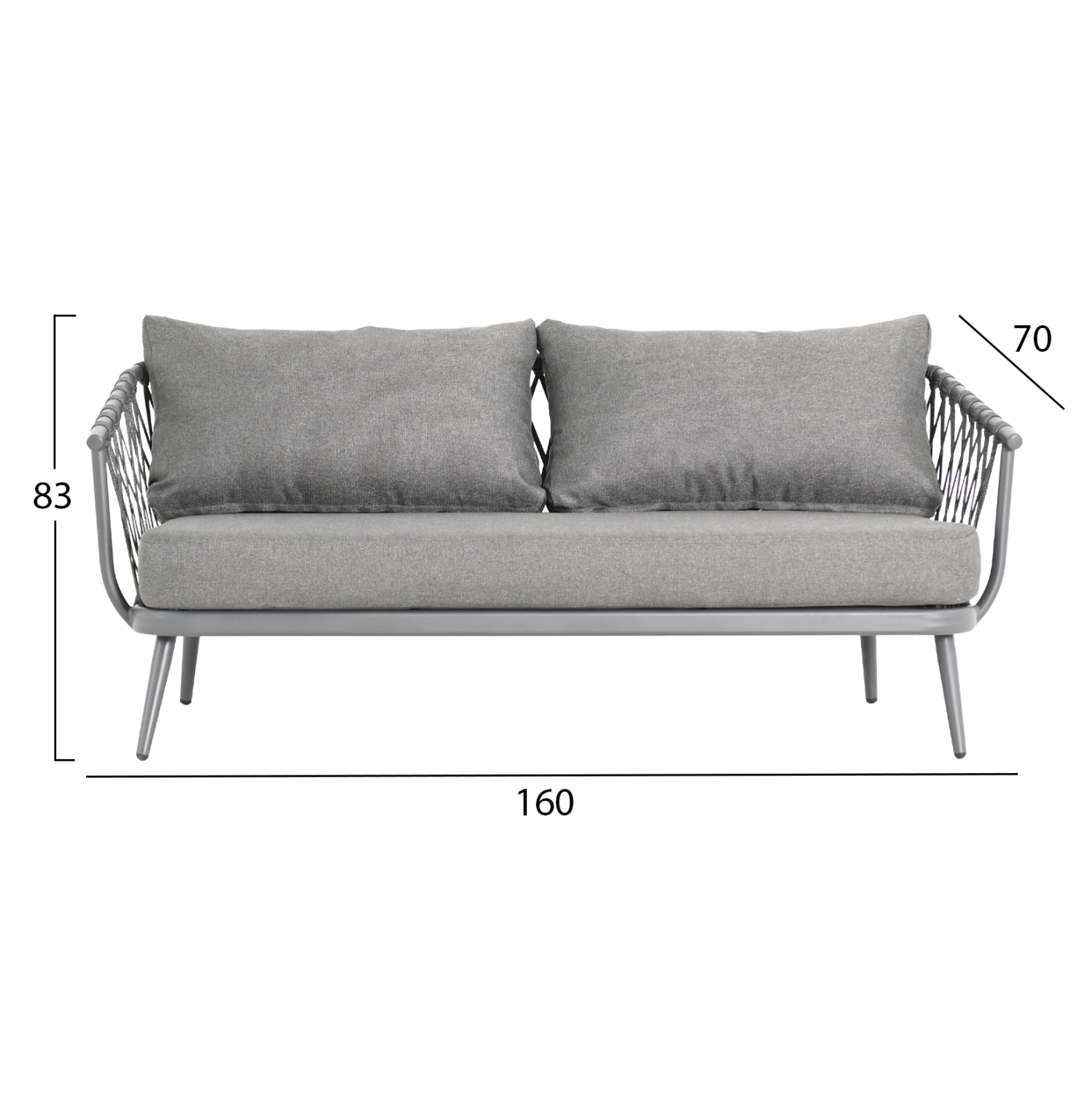 ΣΕΤ ΣΑΛΟΝΙ ΕΞ.ΧΩΡΟΥ 4 ΘΕΣΕΩΝ FB96505.01 ΑΛΟΥΜΙΝΙΟ-ΣΧΟΙΝΙ-ΜΑΞΙΛΑΡΙΑ ΣΕ ΓΚΡΙ - Image 2