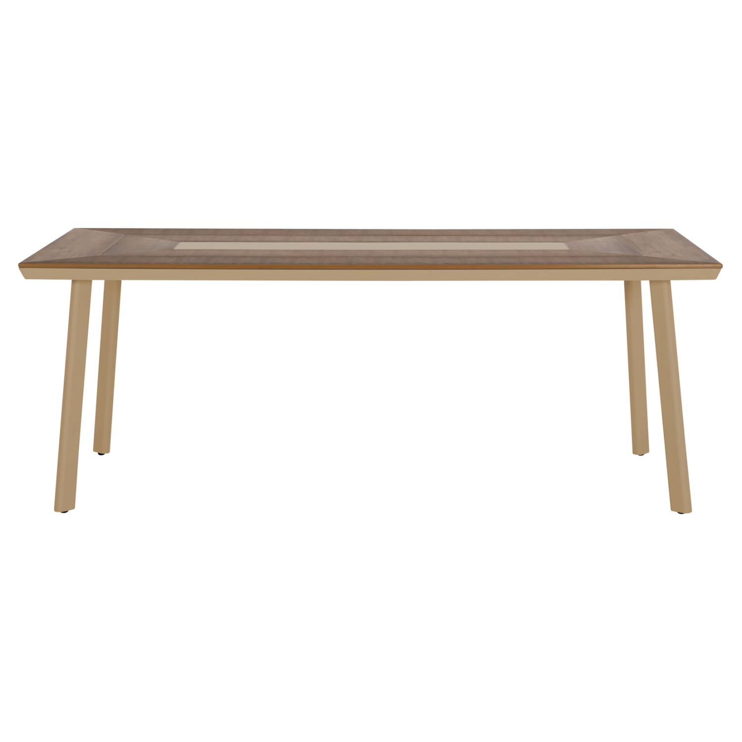 ΤΡΑΠΕΖΙ ΑΛΟΥΜΙΝΙΟΥ FB95131.04 ΚΑΠΟΥΤΣΙΝΟ ΜΕ POLYWOOD TOP 200x100x75Υεκ - Image 3