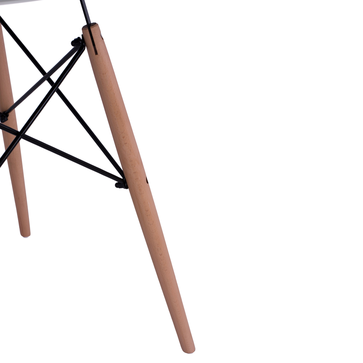 ΤΡΑΠΕΖΙ ΣΤΡΟΓΓΥΛΟ FB90060.01 ΛΕΥΚΟ ΧΡΩΜΑ MDF-ΠΟΔΙΑ ΟΞΙΑΣ ΦΥΣΙΚΟ Φ60Χ72Υεκ. - Image 5