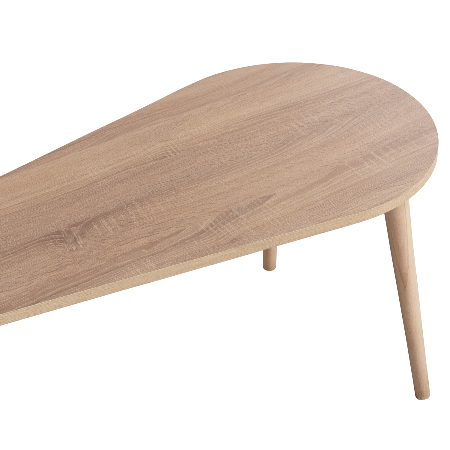 ΤΡΑΠΕΖΙΑ ΣΑΛΟΝΙΟΥ 2ΤΜΧ FB918179.04 ΜΕΛΑΜΙΝΗ ΣΕ ΣΟΝΑΜΑ-ΛΕΥΚΟ 94x47x47Υεκ - Image 8