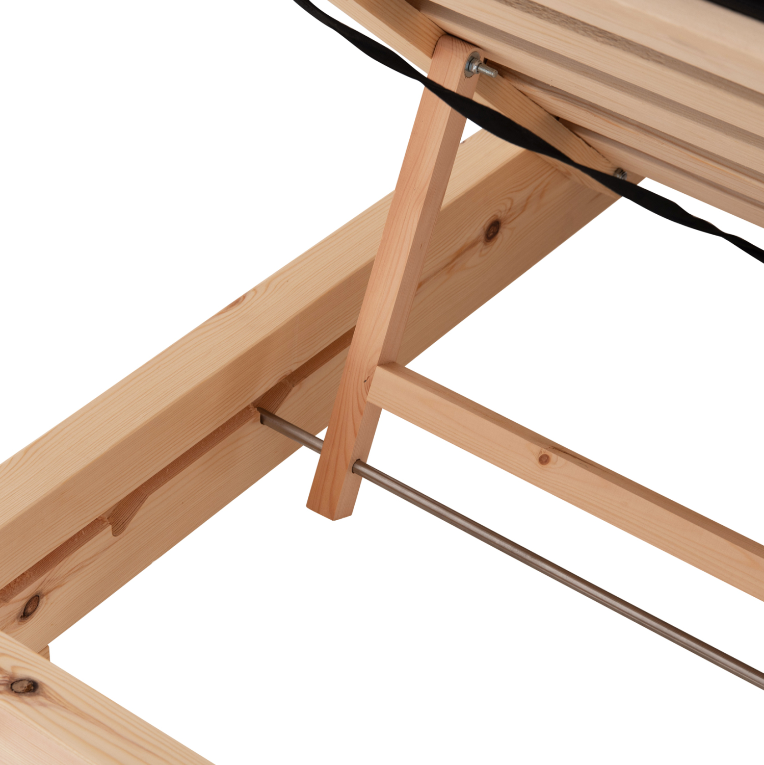 ΞΑΠΛΩΣΤΡΑ ΜΕ ΜΑΞΙΛΑΡI FB910794.05T ΞΥΛΟ ΠΕΥΚΟΥ--TEXTILENE ΜΑΥΡΟ 79x204x80Υεκ - Image 8