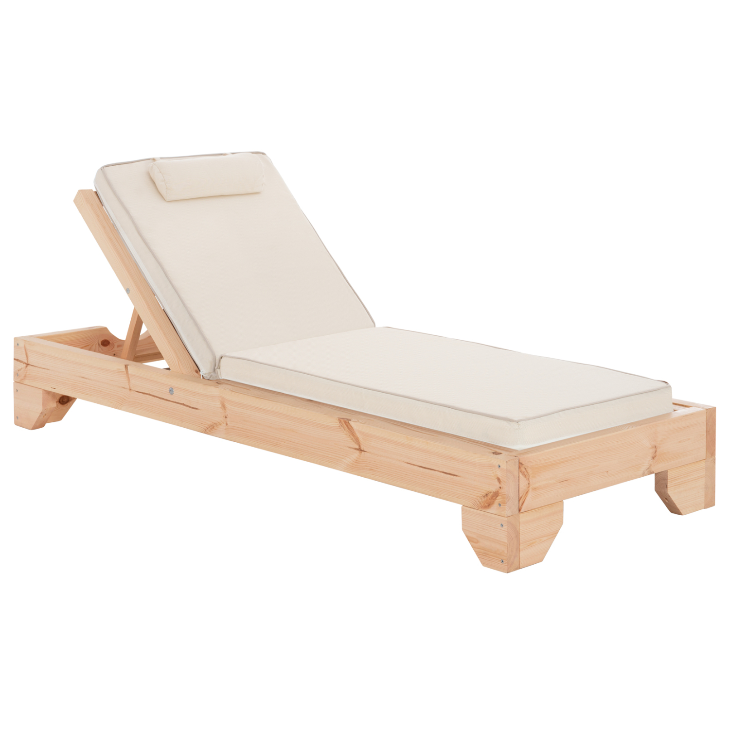 ΞΑΠΛΩΣΤΡΑ ΜΕ ΜΑΞΙΛΑΡΙ FB910789.60T ΞΥΛΟ ΠΕΥΚΟΥ--TEXTILENE ΕΚΡΟΥ 79x204x77Υεκ