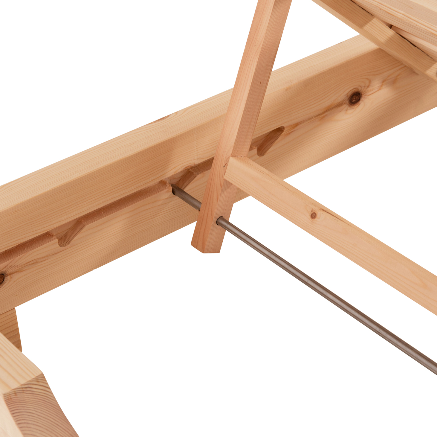 ΞΑΠΛΩΣΤΡΑ ΜΕ ΜΑΞΙΛΑΡΙ FB910790.05T ΞΥΛΟ ΠΕΥΚΟΥ--TEXTILENE ΣΕ ΜΑΥΡΟ 79x204x77Υεκ - Image 6