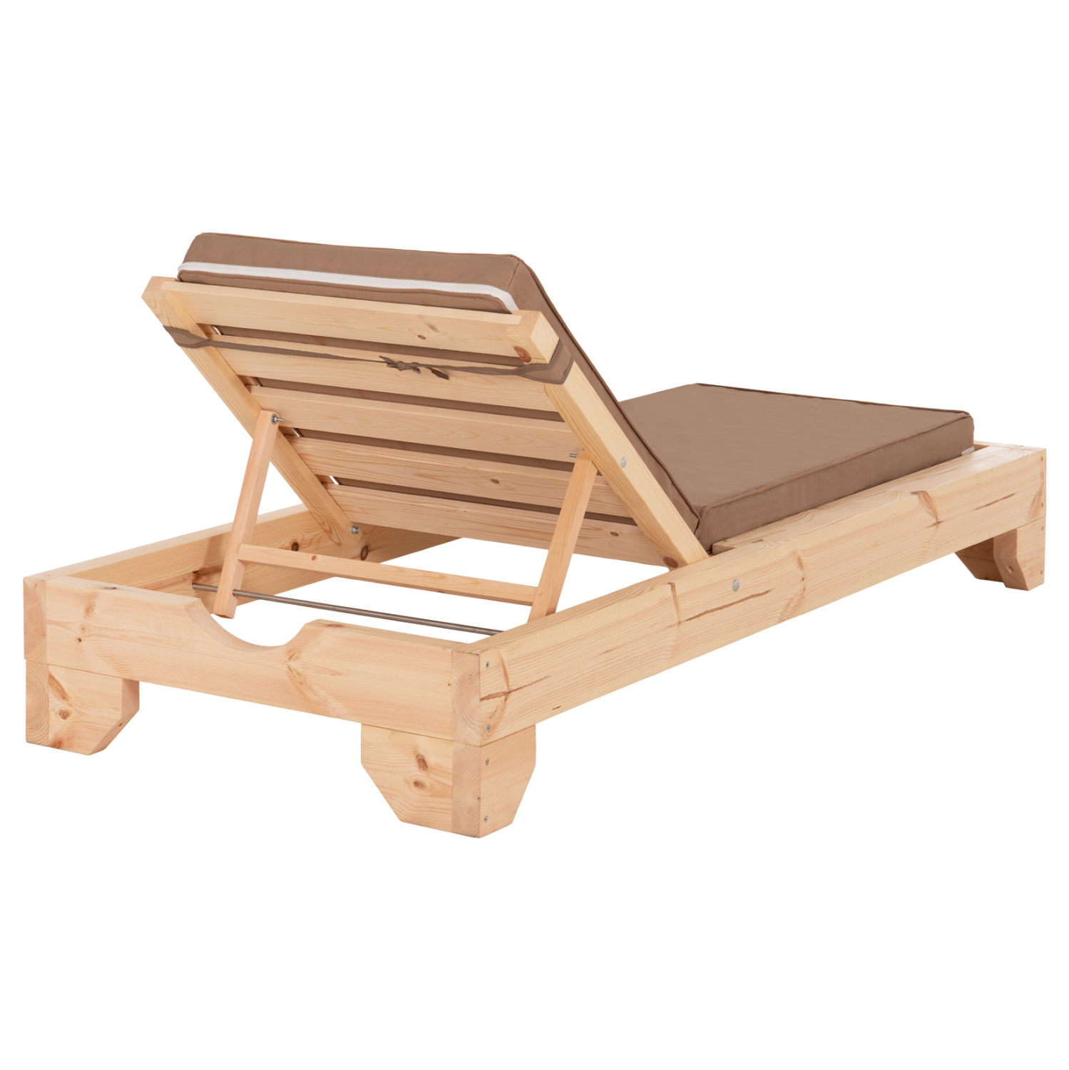 ΞΑΠΛΩΣΤΡΑ ΜΕ ΜΑΞΙΛΑΡΙ FB910791.04T ΞΥΛΟ ΠΕΥΚΟΥ--TEXTILENE ΣΕ ΜΟΚΑ 79x204x77Υ - Image 5