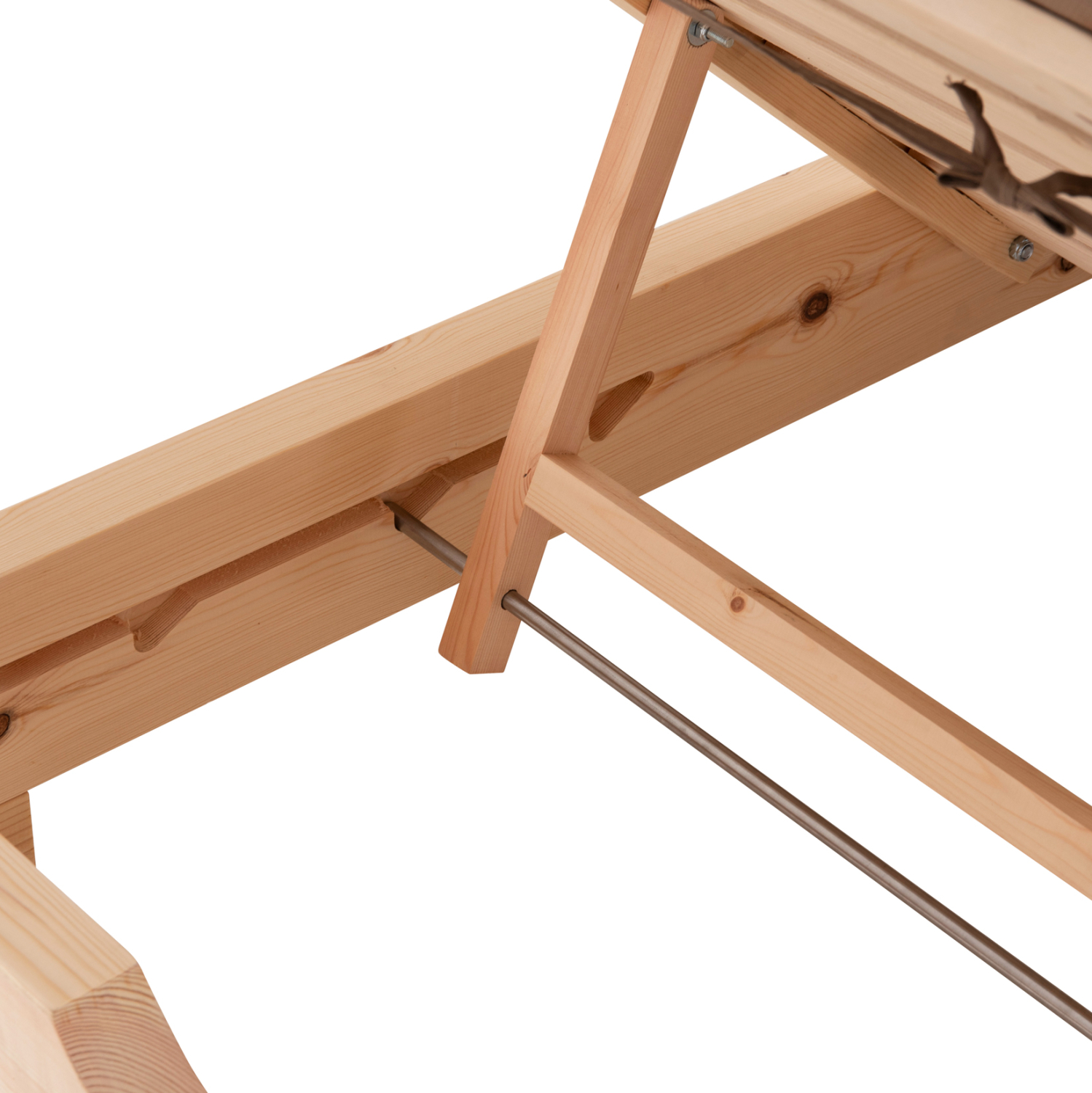 ΞΑΠΛΩΣΤΡΑ ΜΕ ΜΑΞΙΛΑΡΙ FB910791.04T ΞΥΛΟ ΠΕΥΚΟΥ--TEXTILENE ΣΕ ΜΟΚΑ 79x204x77Υ - Image 8