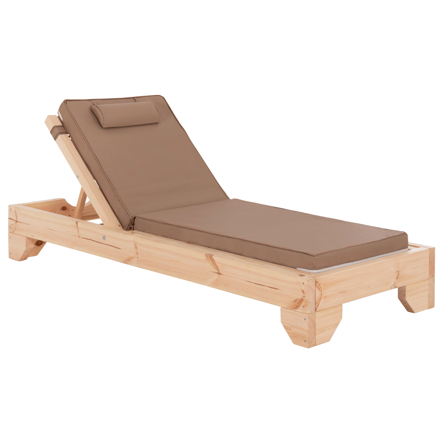 ΞΑΠΛΩΣΤΡΑ ΜΕ ΜΑΞΙΛΑΡΙ FB910791.04T ΞΥΛΟ ΠΕΥΚΟΥ--TEXTILENE ΣΕ ΜΟΚΑ 79x204x77Υ