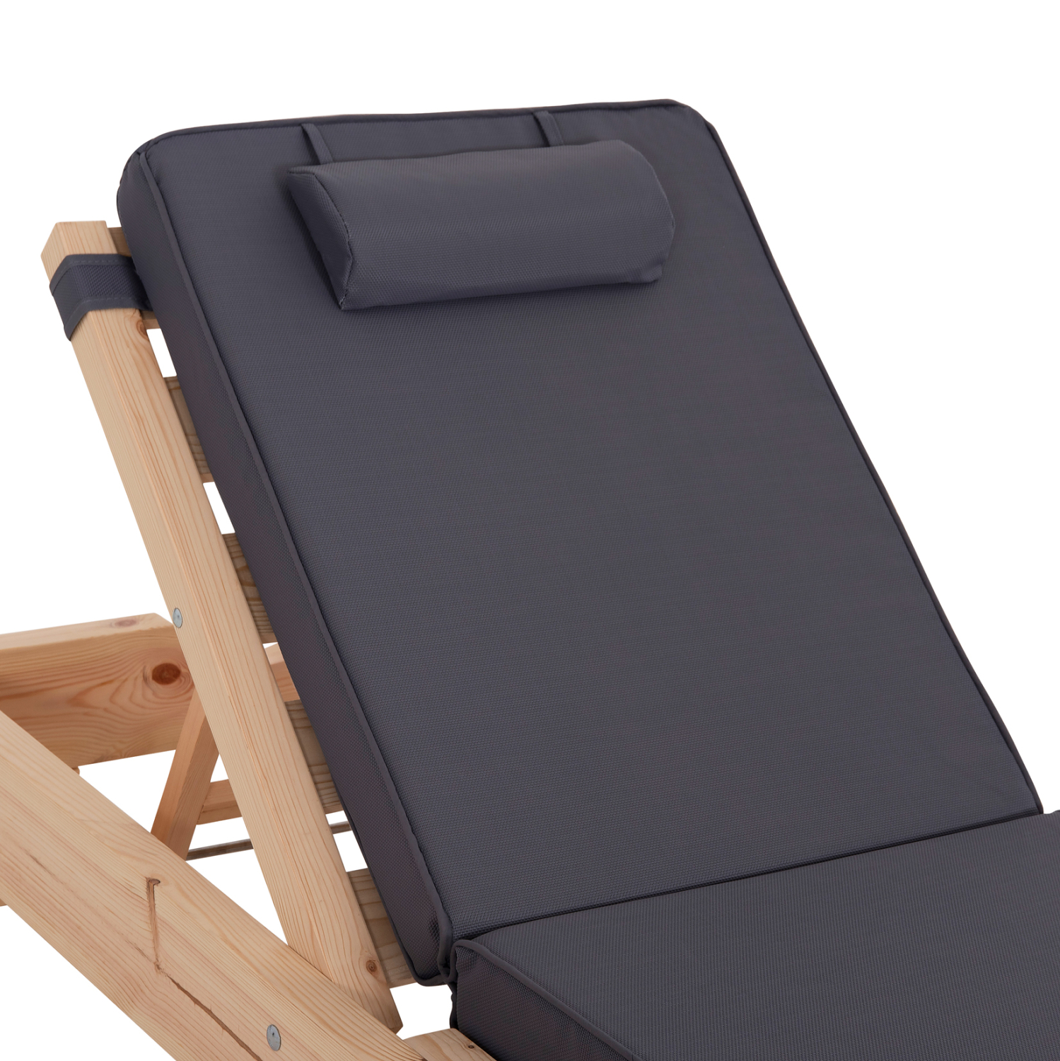 ΞΑΠΛΩΣΤΡΑ ΜΕ ΜΑΞΙΛΑΡΙ FB910792.30T ΞΥΛΟ ΠΕΥΚΟΥ--TEXTILENE ΣΕ ΓΚΡΙ 79x204x77Υεκ - Image 6