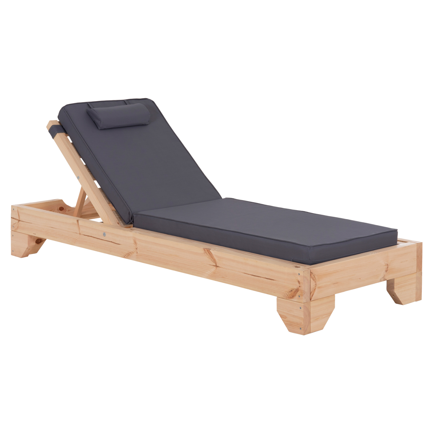 ΞΑΠΛΩΣΤΡΑ ΜΕ ΜΑΞΙΛΑΡΙ FB910792.30T ΞΥΛΟ ΠΕΥΚΟΥ--TEXTILENE ΣΕ ΓΚΡΙ 79x204x77Υεκ