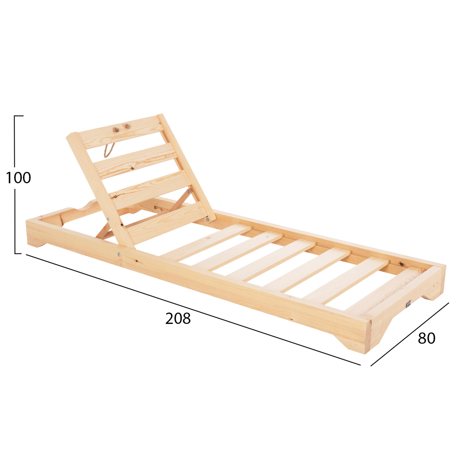 ΞΑΠΛΩΣΤΡΑ ΜΕ ΠΟΔΙ FB910623.05 ΠΕΥΚΟ ΣΕ ΦΥΣΙΚΟ-ΓΚΡΙ TEXTILEΝΕ-ΜΑΞΙΛΑΡΙ 20εκ. - Image 2
