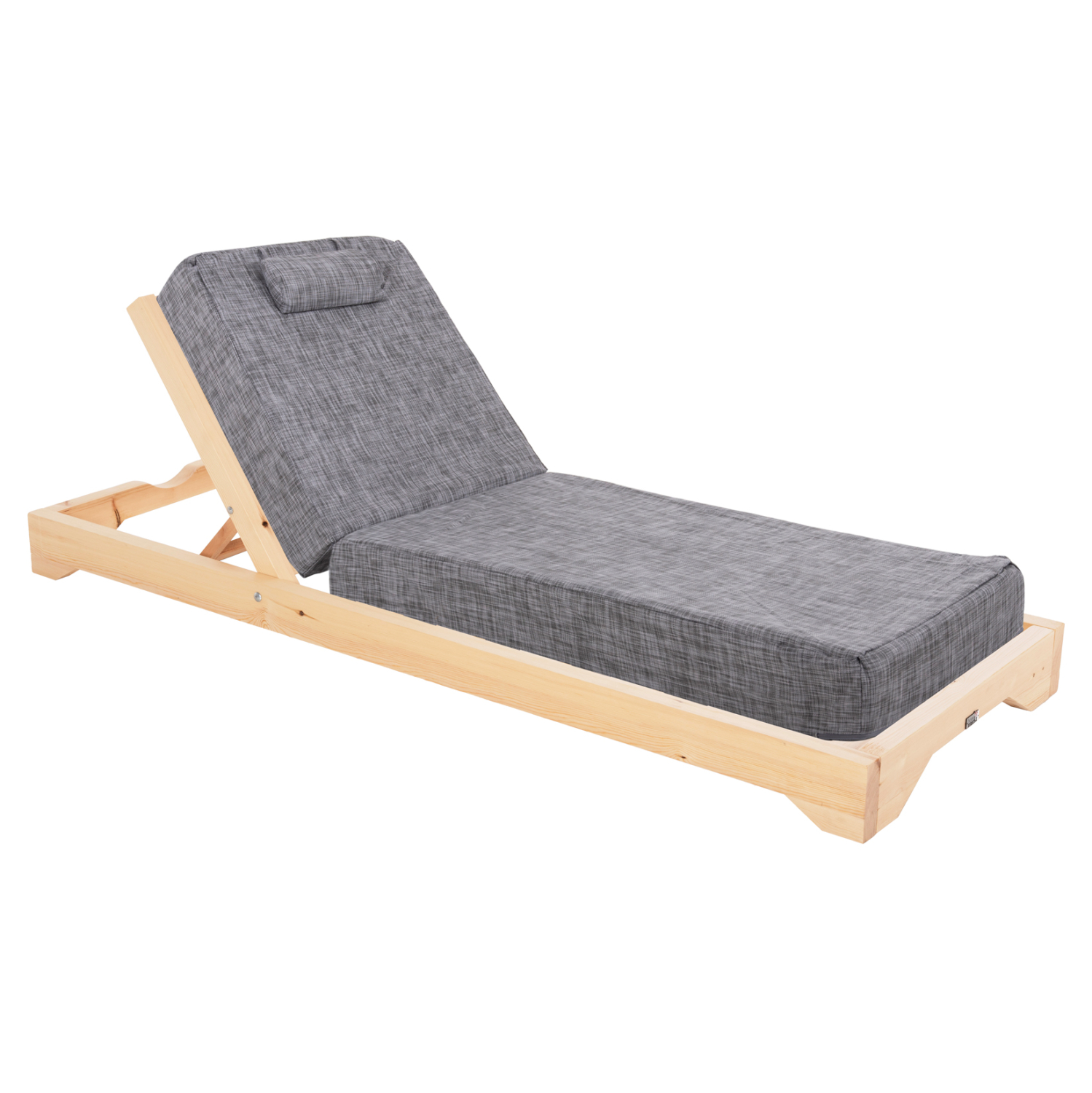 ΞΑΠΛΩΣΤΡΑ ΜΕ ΠΟΔΙ FB910623.05 ΠΕΥΚΟ ΣΕ ΦΥΣΙΚΟ-ΓΚΡΙ TEXTILEΝΕ-ΜΑΞΙΛΑΡΙ 20εκ.