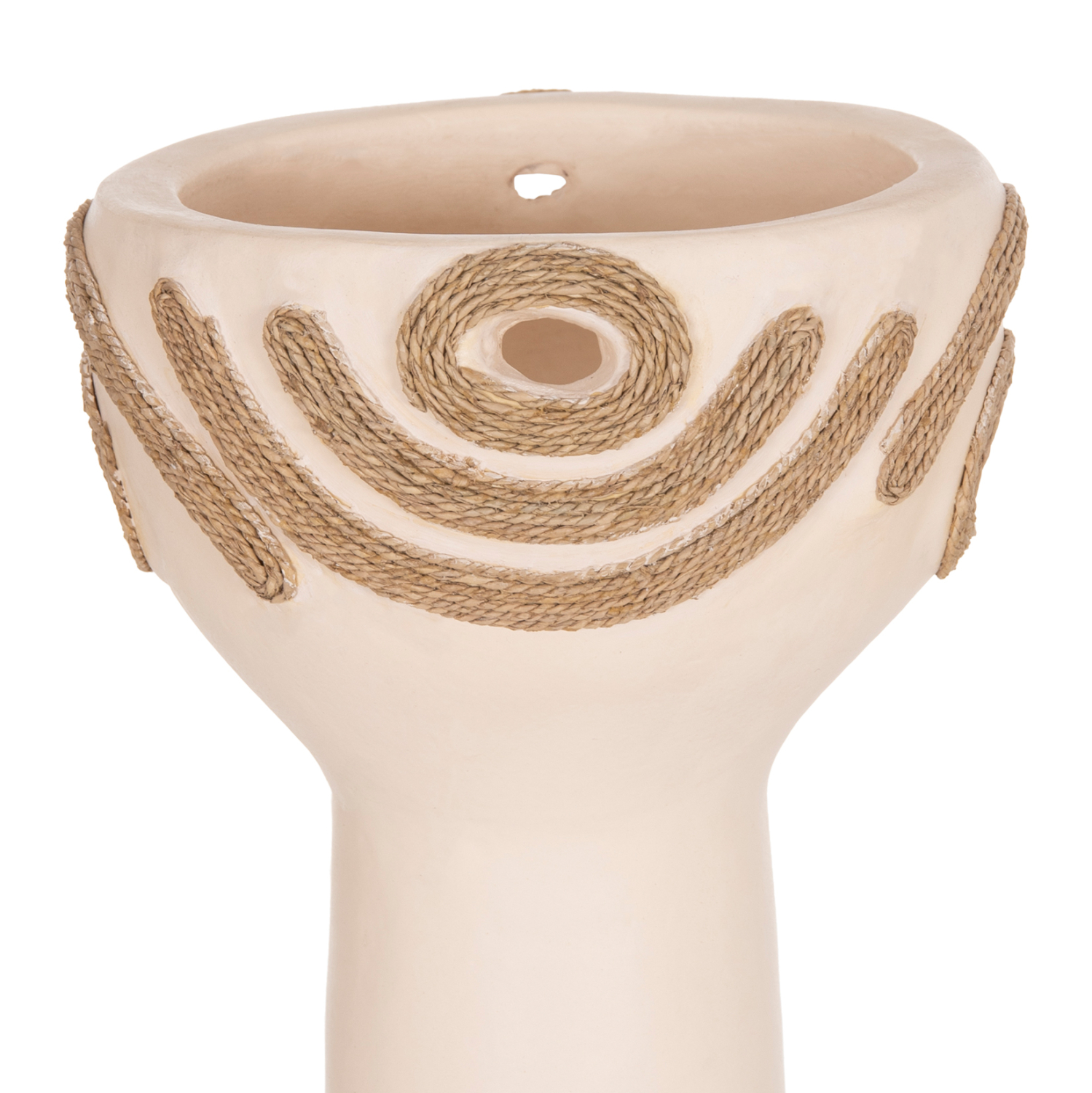 ΕΠΙΤΡΑΠΕΖΙΟ ΔΙΑΚΟΣΜΗΤΙΚΟ FB94679.02 ΚΡΕΜ ΤΕΡΑΚΟΤΑ & ΣΧΟΙΝΙ AGEL Φ18x35Υεκ - Image 4