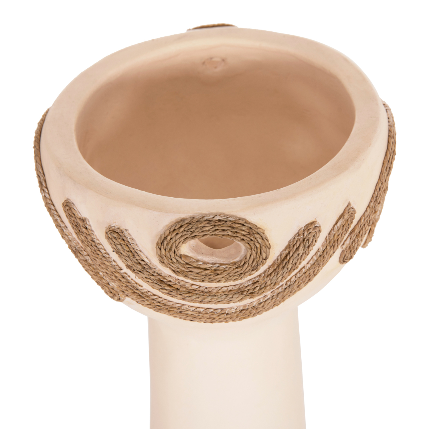 ΕΠΙΤΡΑΠΕΖΙΟ ΔΙΑΚΟΣΜΗΤΙΚΟ FB94679.02 ΚΡΕΜ ΤΕΡΑΚΟΤΑ & ΣΧΟΙΝΙ AGEL Φ18x35Υεκ - Image 9