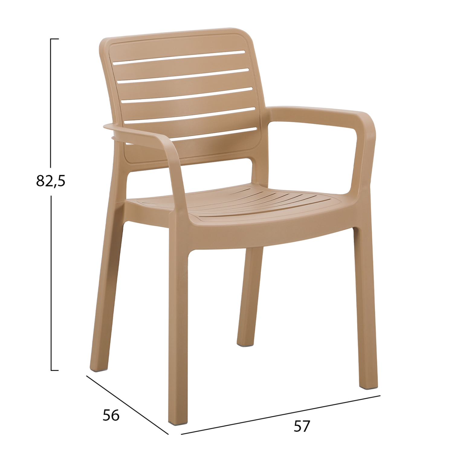 ΠΟΛΥΘΡΟΝΑ ΕΞΩΤ.ΧΩΡΟΥ FB96369.03 ΚΑΠΟΥΤΣΙΝΟ ΠΟΛΥΠΡΟΠΥΛΕΝΙΟ 57x56x82.5Yεκ. - Image 2