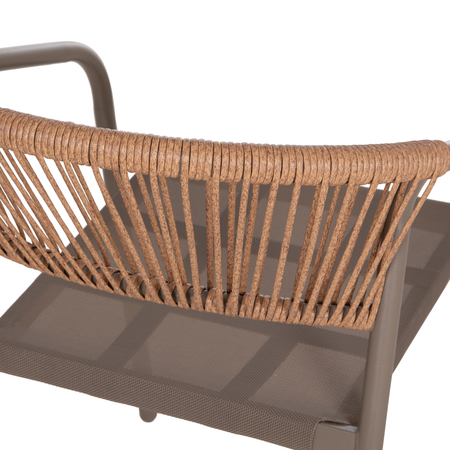 ΠΟΛΥΘΡΟΝΑ FB96430.04 ΣΑΜΠΑΝΙ ΜΕΤΑΛΛΟ & TEXTILENE--ΜΠΕΖ P.E.RATTAN 53x58x75Υεκ - Image 10