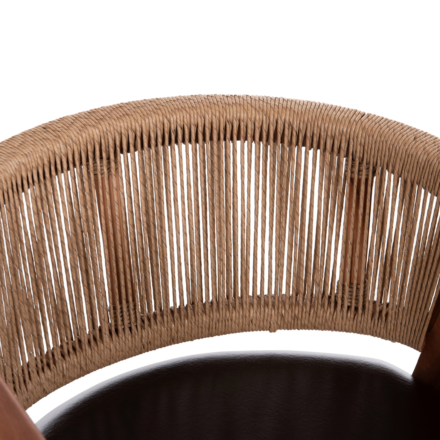 ΠΟΛΥΘΡΟΝΑ ΤΡΑΠΕΖΑΡΙΑΣ FB918238.11 ΞΥΛΟ ΤΕΑΚ-ΚΑΦΕ PU-ΣΧΟΙΝΙ 60x67x76Υεκ. - Image 7