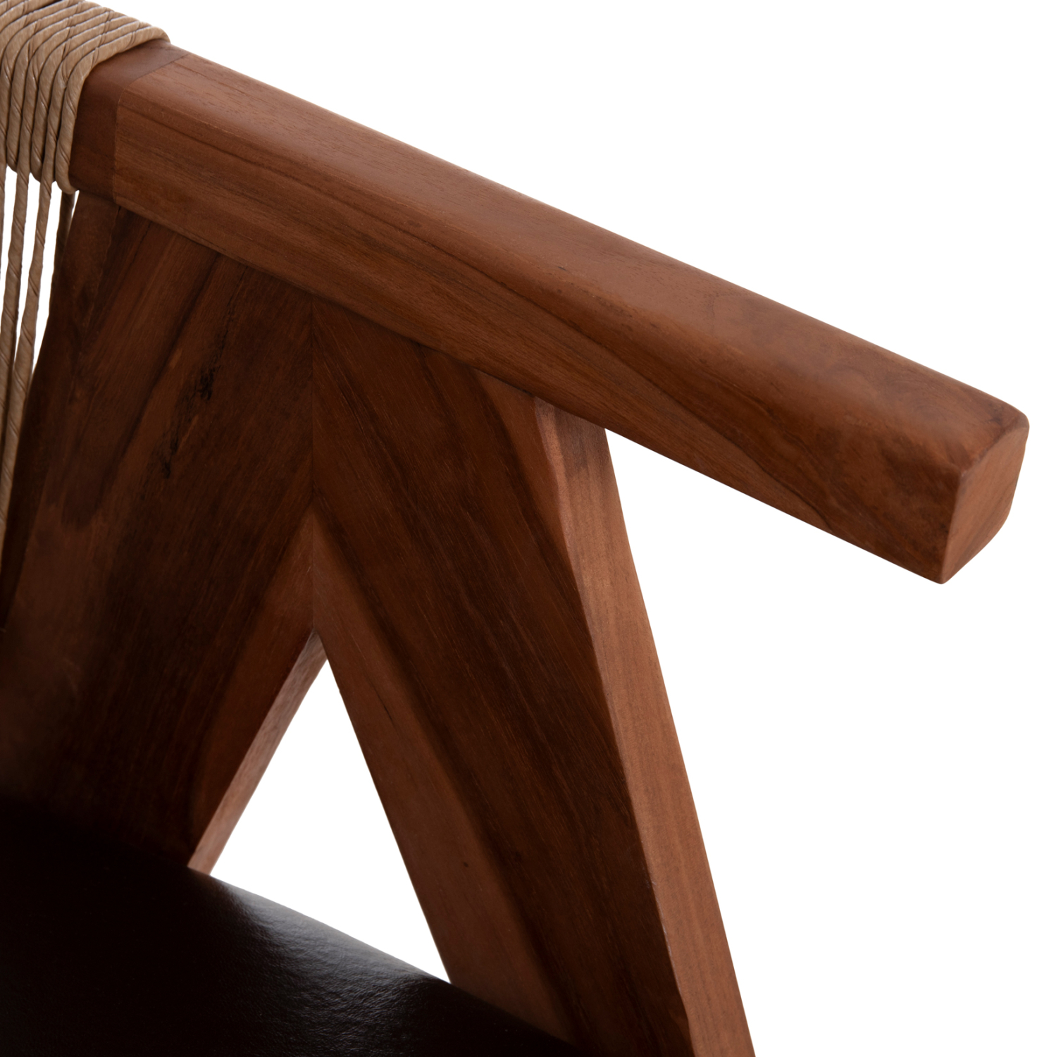 ΠΟΛΥΘΡΟΝΑ ΤΡΑΠΕΖΑΡΙΑΣ FB918238.11 ΞΥΛΟ ΤΕΑΚ-ΚΑΦΕ PU-ΣΧΟΙΝΙ 60x67x76Υεκ. - Image 9