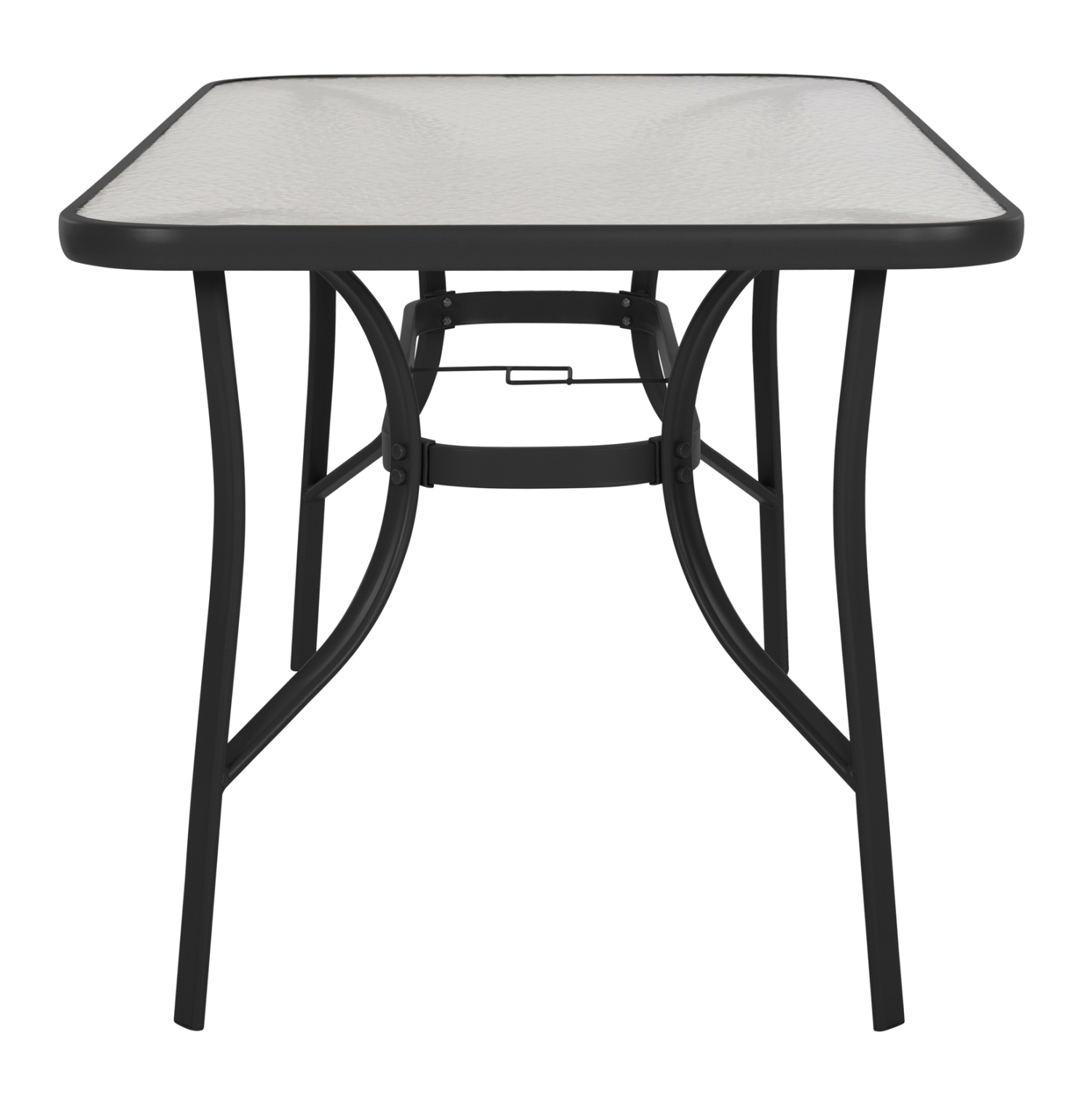 ΤΡΑΠΕΖΙ FB95106.03 ΜΑΥΡΟ ΜΕΤΑΛΛΙΚΟ ΜΕ ΓΥΑΛΙΝΗ ΕΠΙΦΑΝΕΙΑ 140Χ80Χ72Υεκ - Image 4