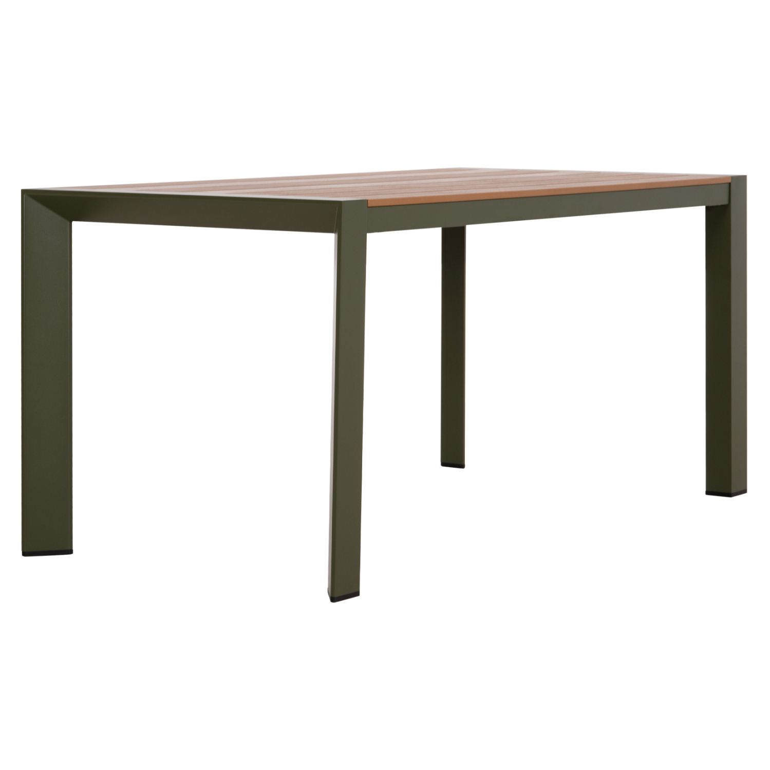 ΤΡΑΠΕΖΙ ΕΞΩΤ.ΧΩΡΟΥ FB96059.07 ΑΛΟΥΜΙΝΙΟ ΣE OLIVE GREEN & POLYWOOD 160X80Χ75Υεκ. - Image 4